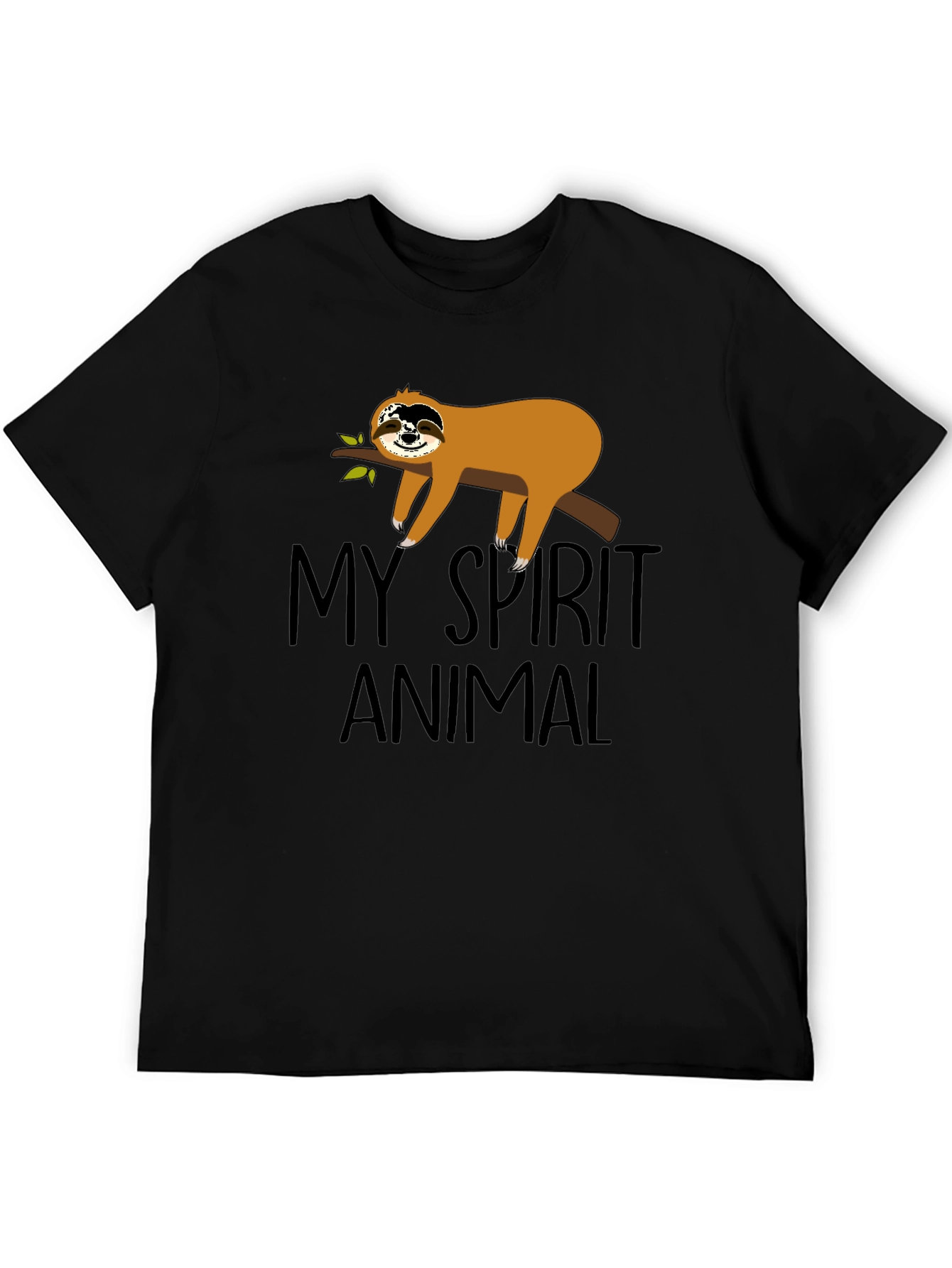 My Spirit Animal Sloth Black T-Shirt