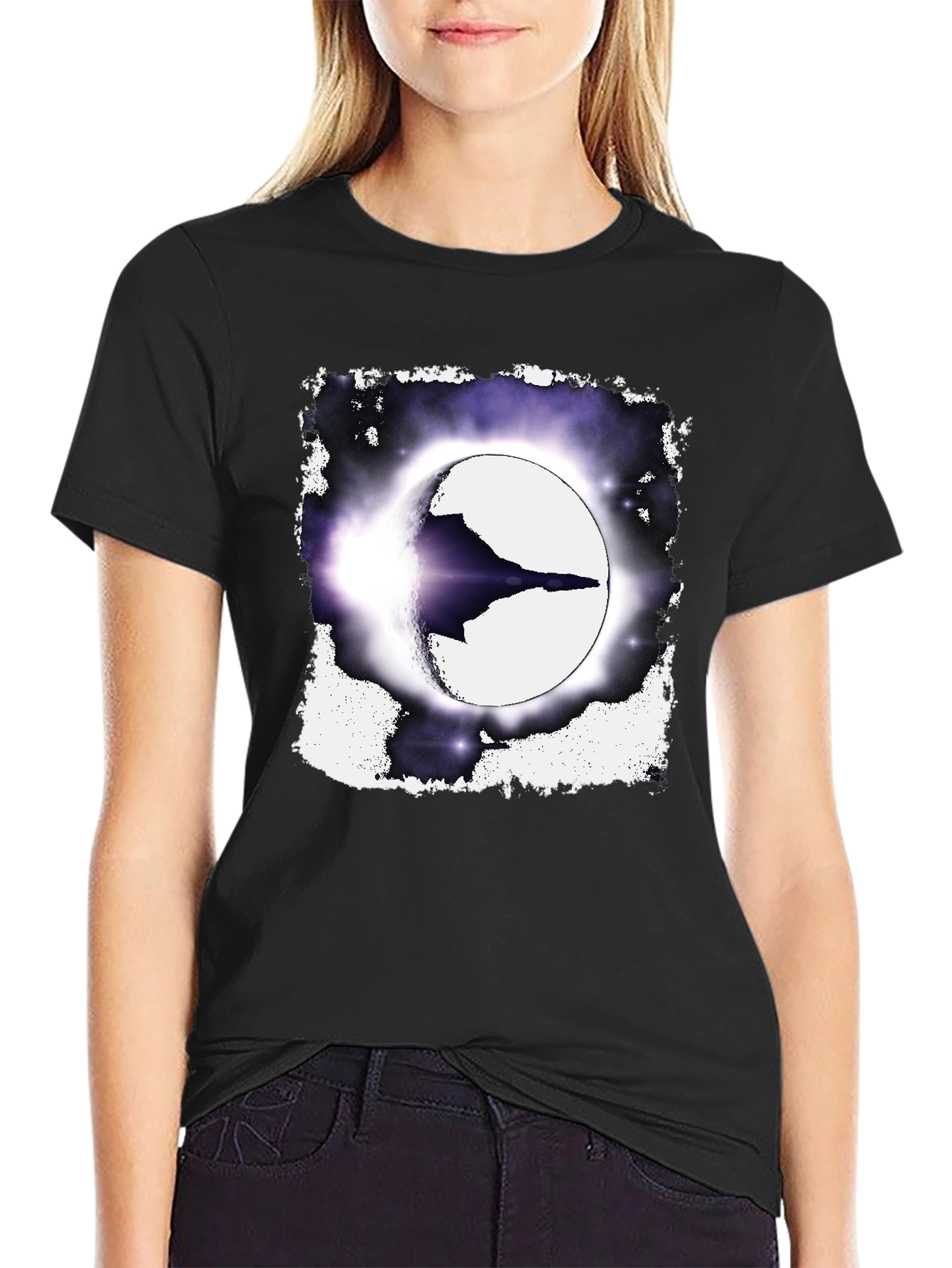 Sci-Fi Eclipse T-Shirt - Spacecraft Design