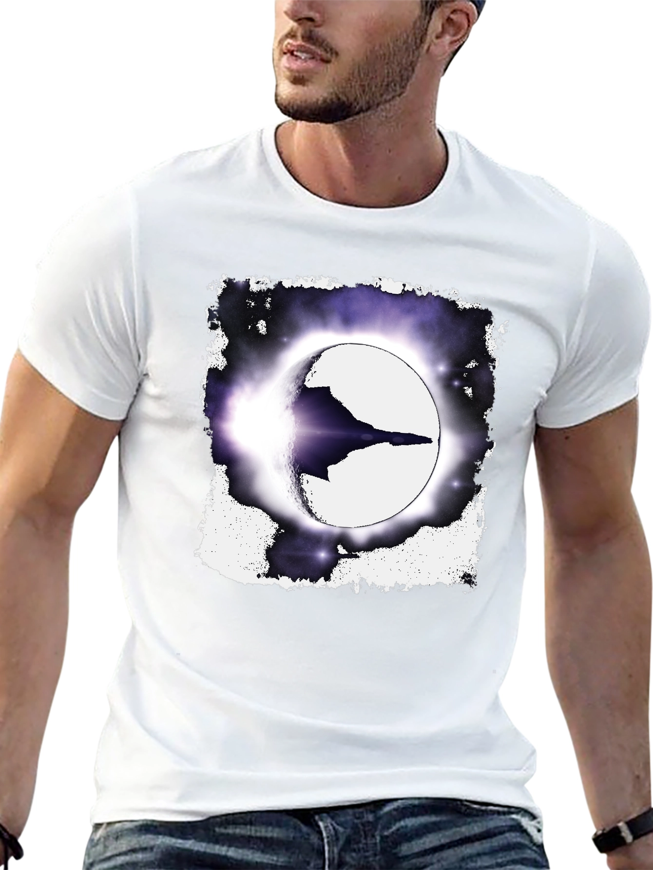 Sci-Fi Eclipse T-Shirt - Spacecraft Design