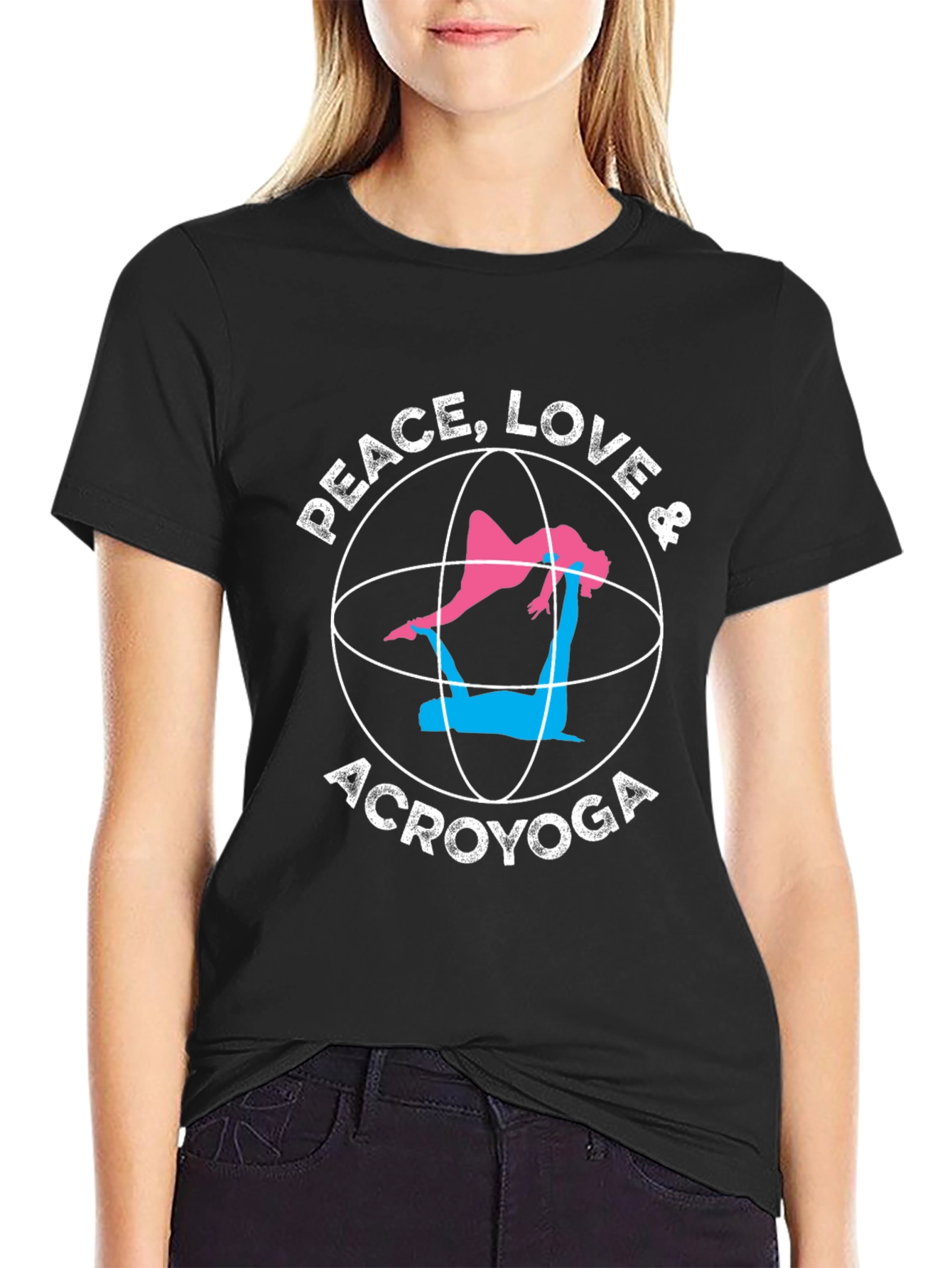 Peace Love Acroyoga Graphic Tee