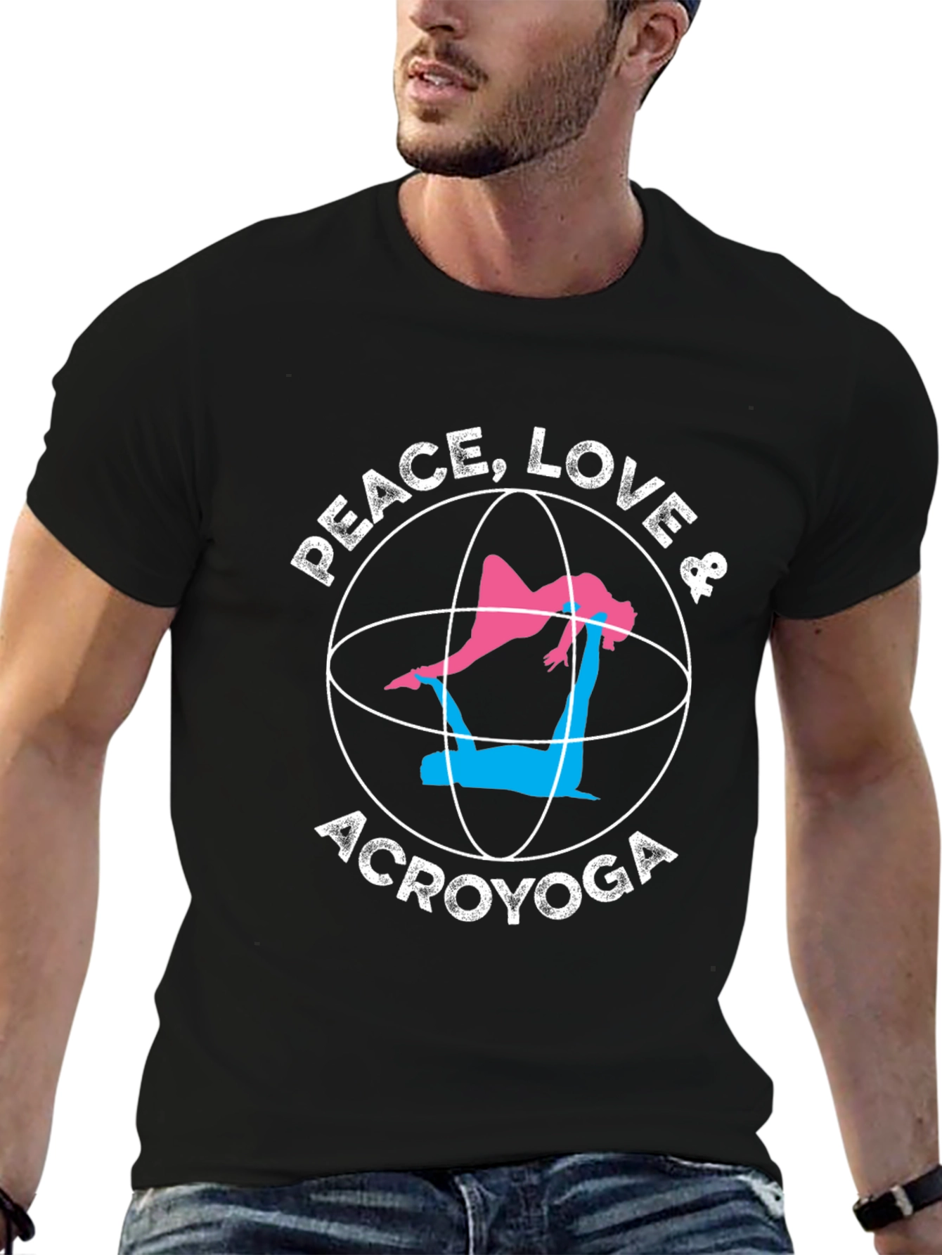 Peace Love Acroyoga Graphic Tee