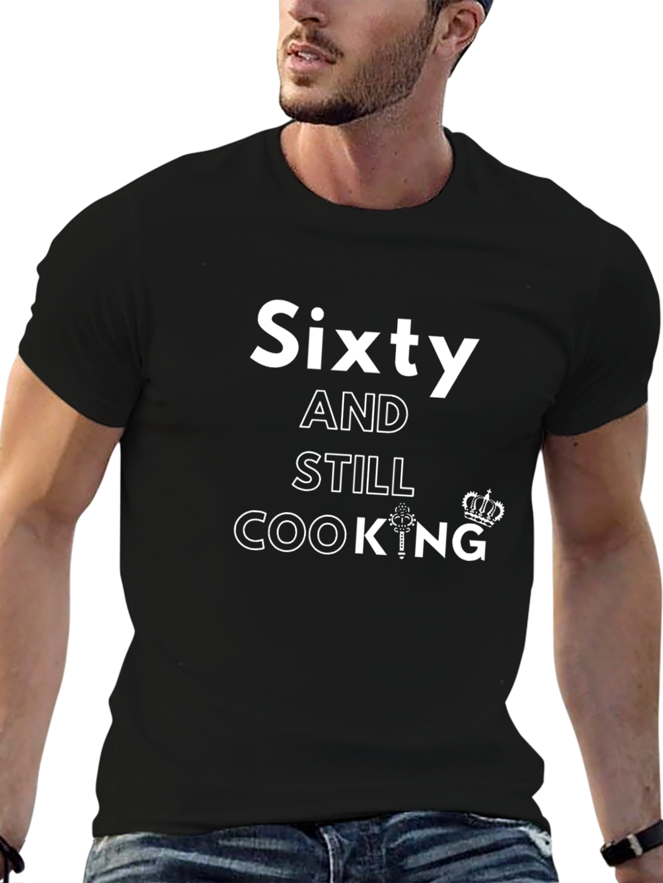 Sixty and Still Cooking Mens T-Shirt