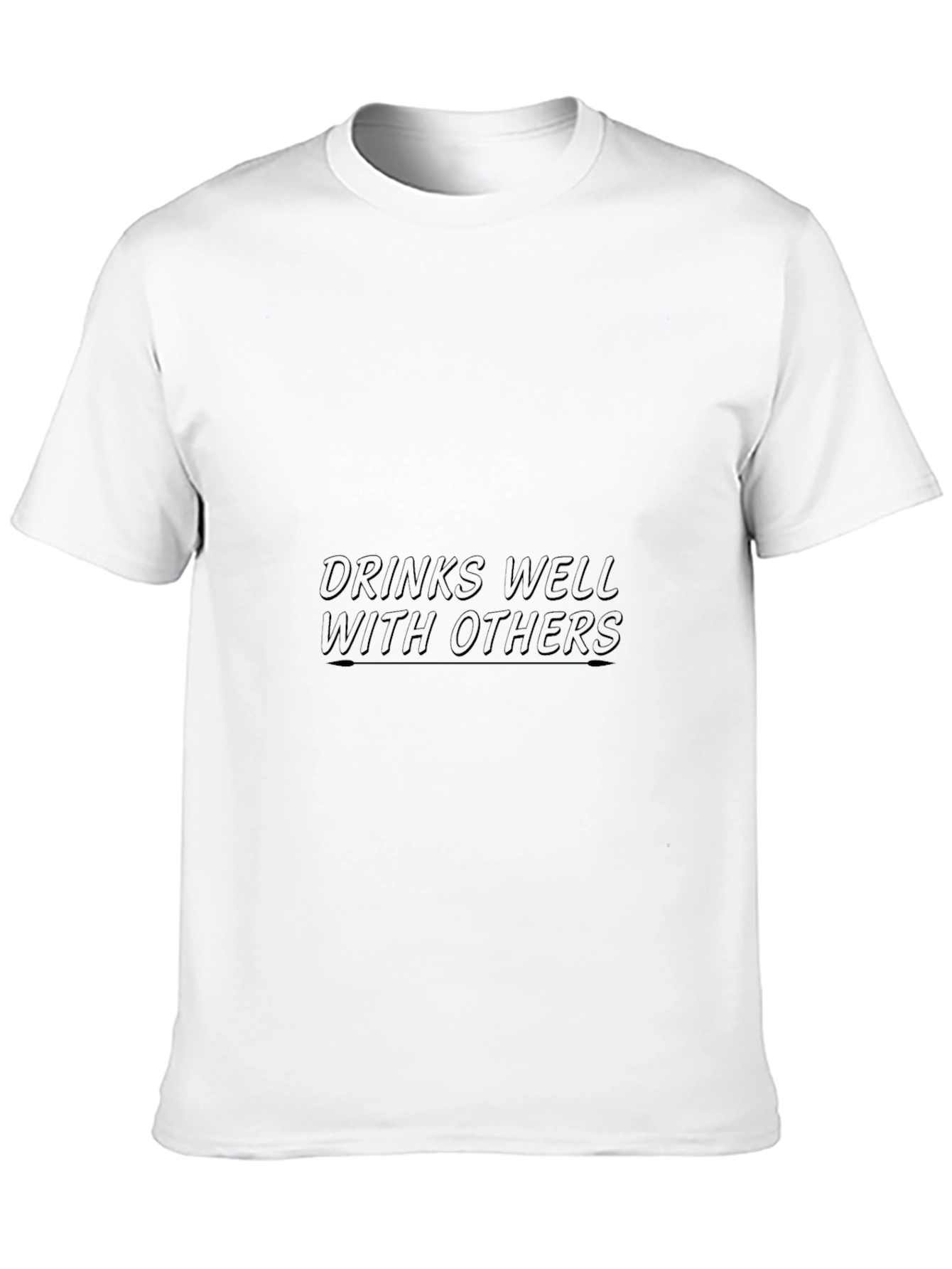 Drinks Well With Others Black T-Shirt