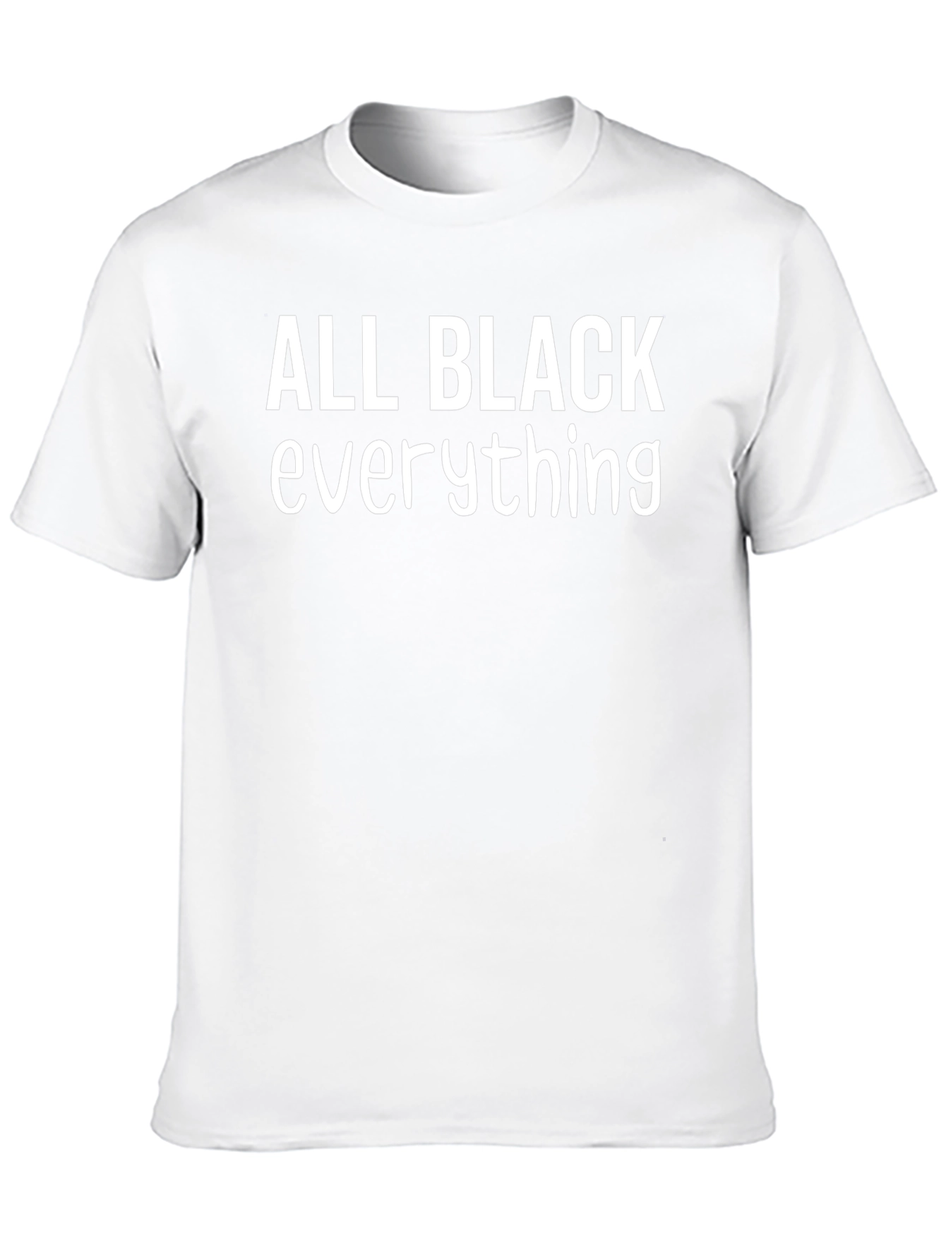 All Black Everything Graphic Tee