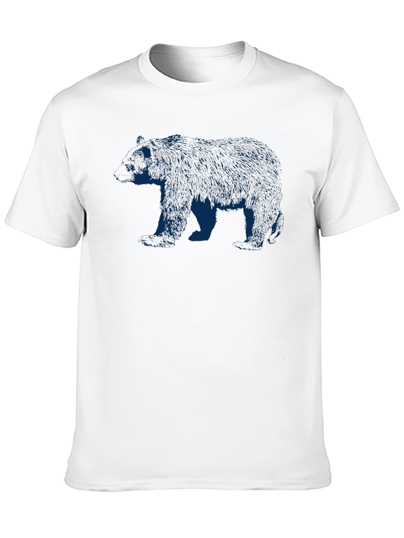 Bear Graphic Black T-Shirt | Nature Inspired Casual Tee