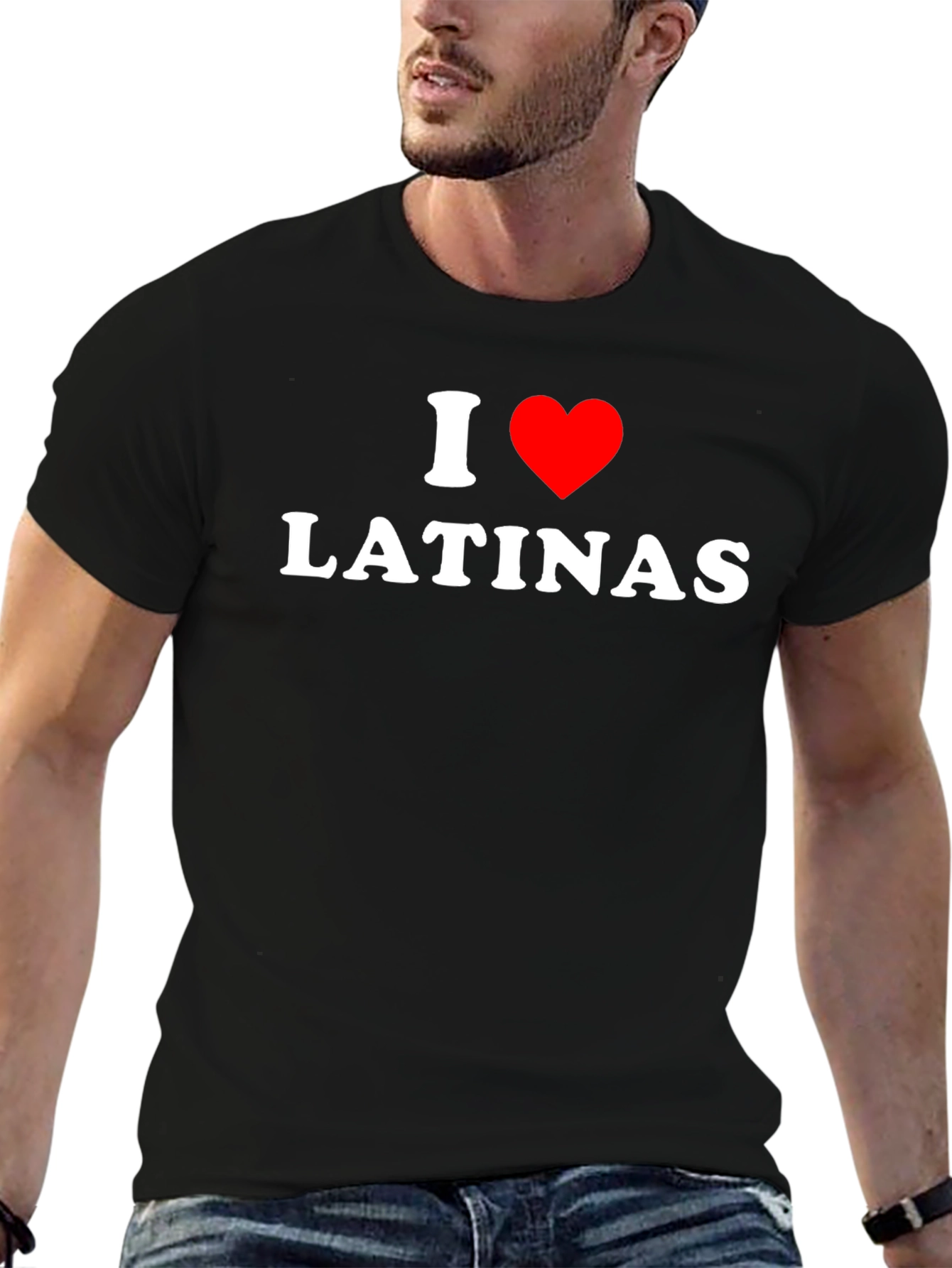 I Heart Latinas Black Graphic Tee