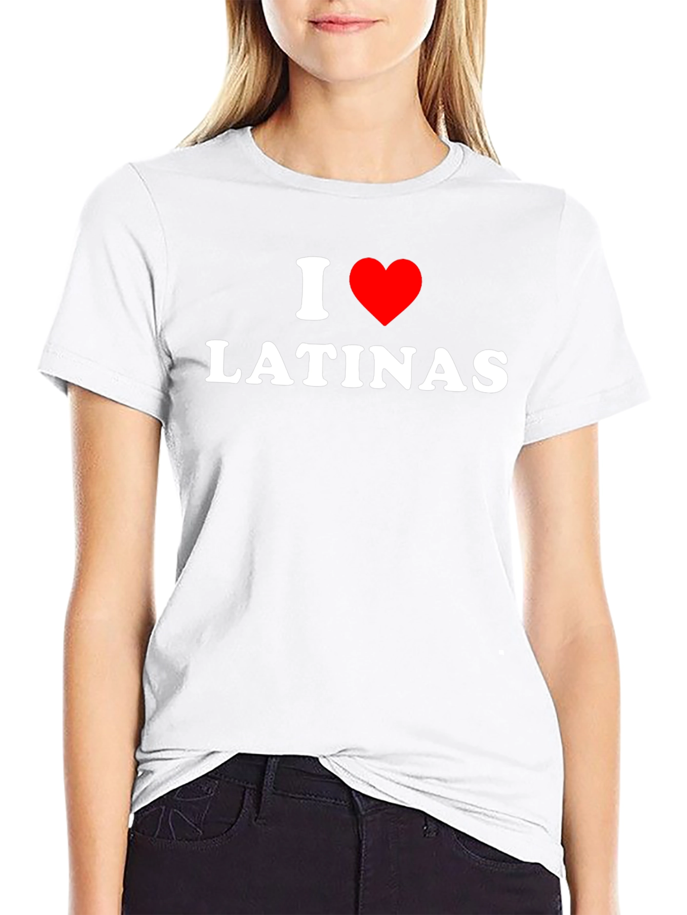 I Heart Latinas Black Graphic Tee