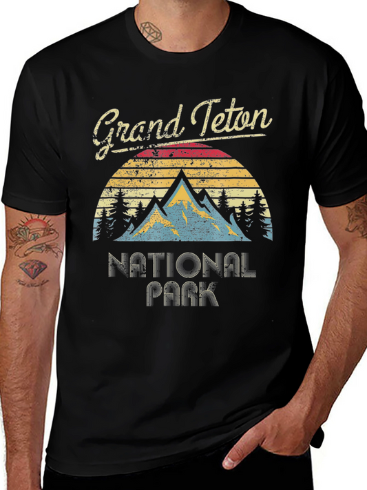 Grand Teton National Park T-Shirt - Vintage Design