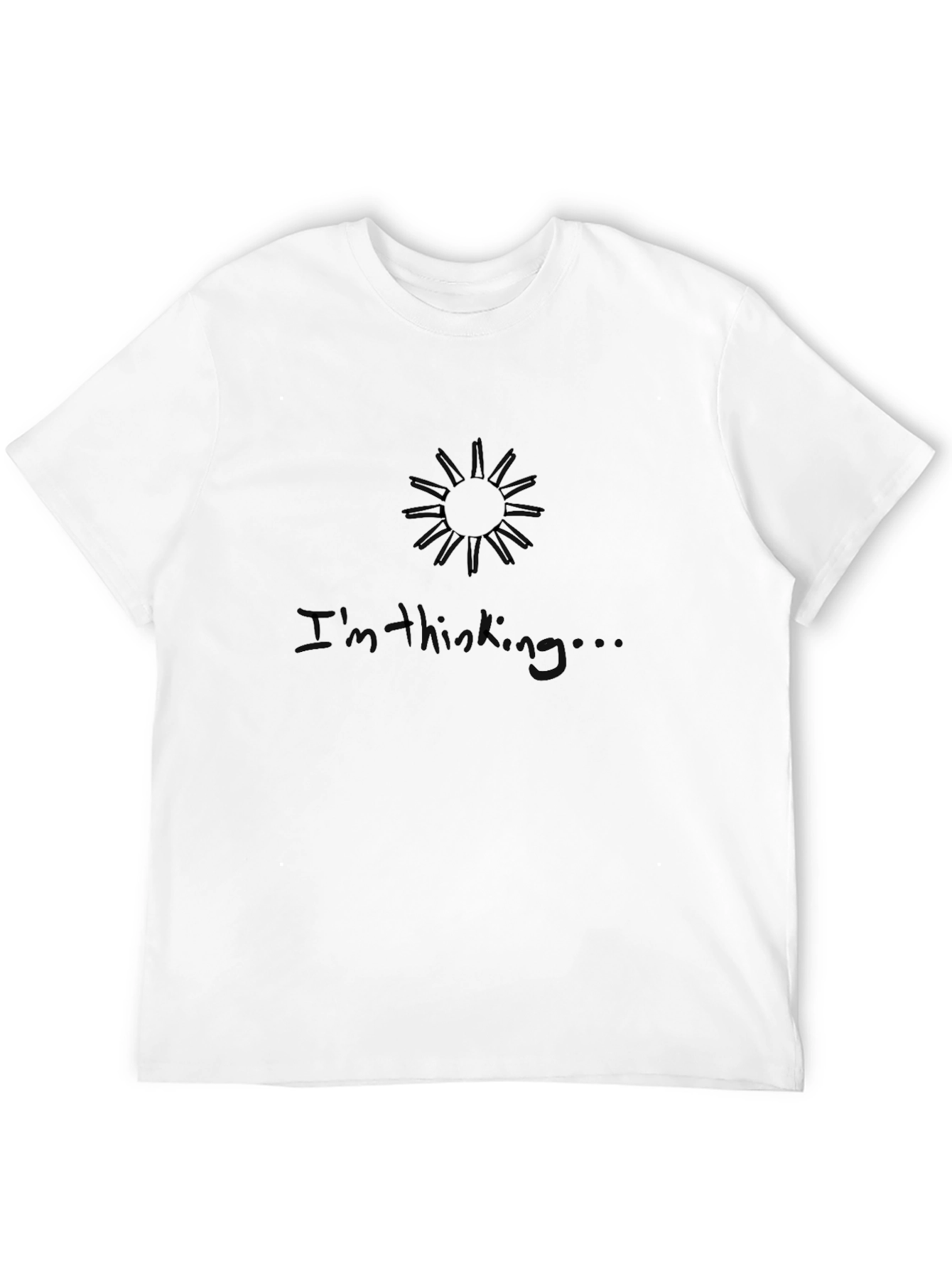 Im Thinking Graphic T-Shirt - Black