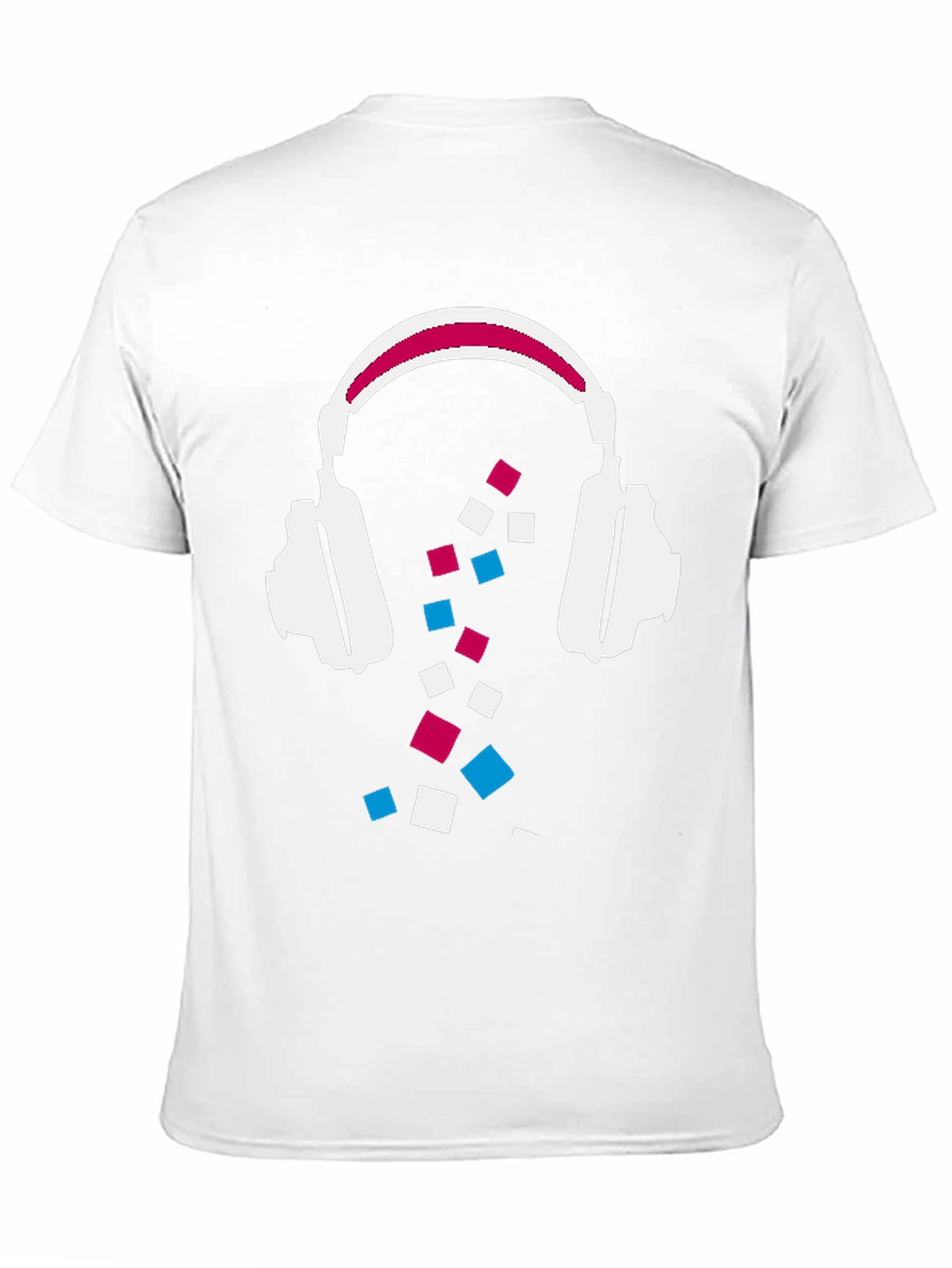 Abstract Headphones Graphic Tee - Black