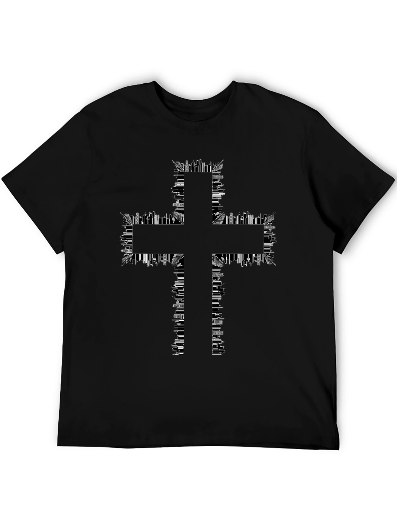 Urban Cross T-Shirt - Cityscape Design