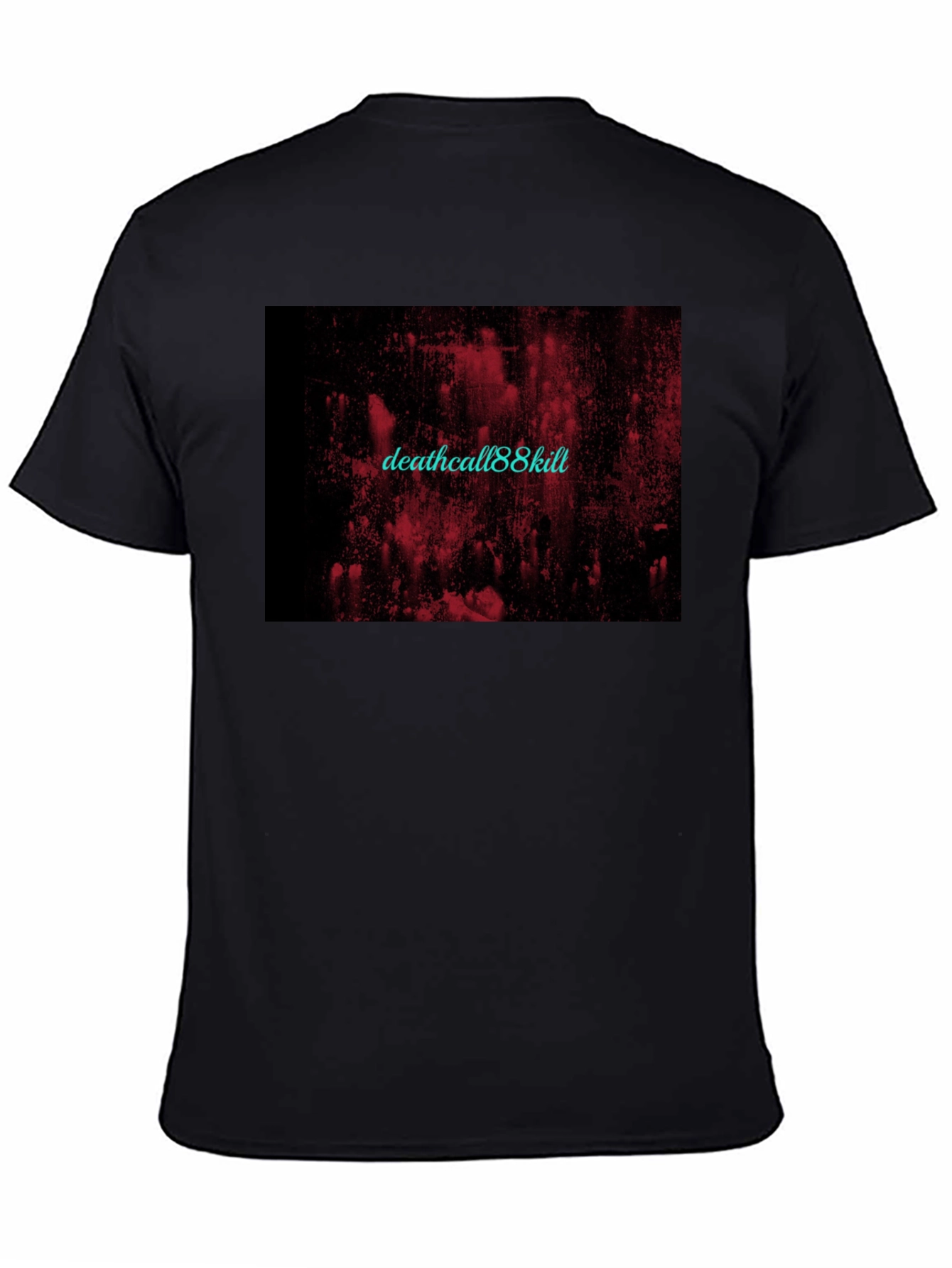 Deathcall88kill Graphic T-Shirt - Black Cotton Tee