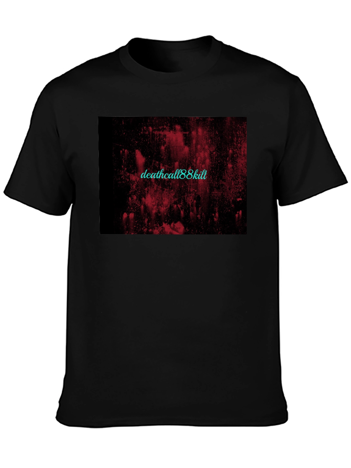 Deathcall88kill Graphic T-Shirt - Black Cotton Tee