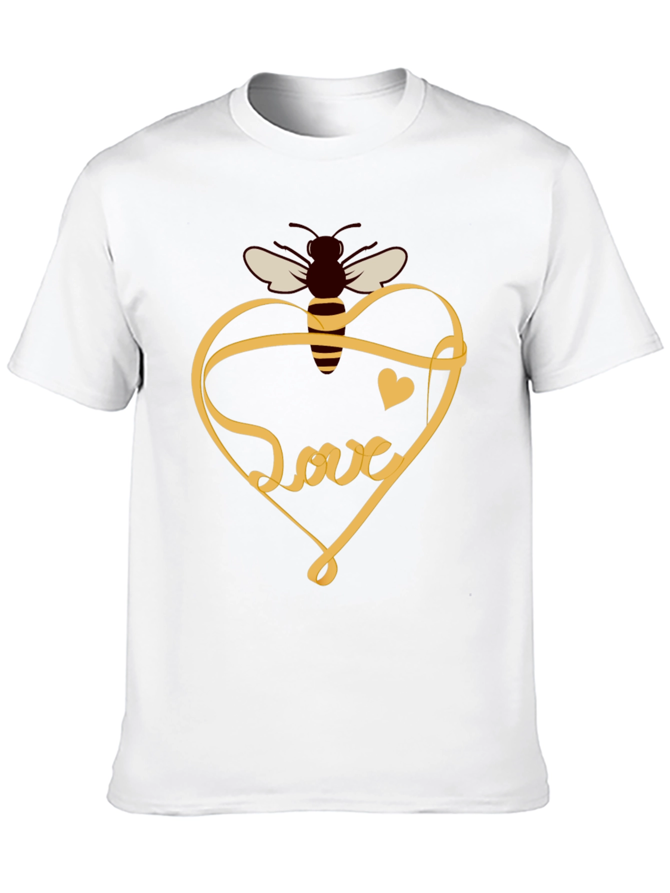 Bee Love T-Shirt: Sweet Heart Design