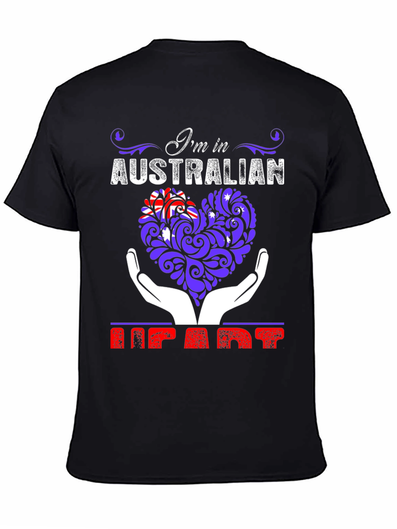 Im in Australian Heart Graphic T-Shirt