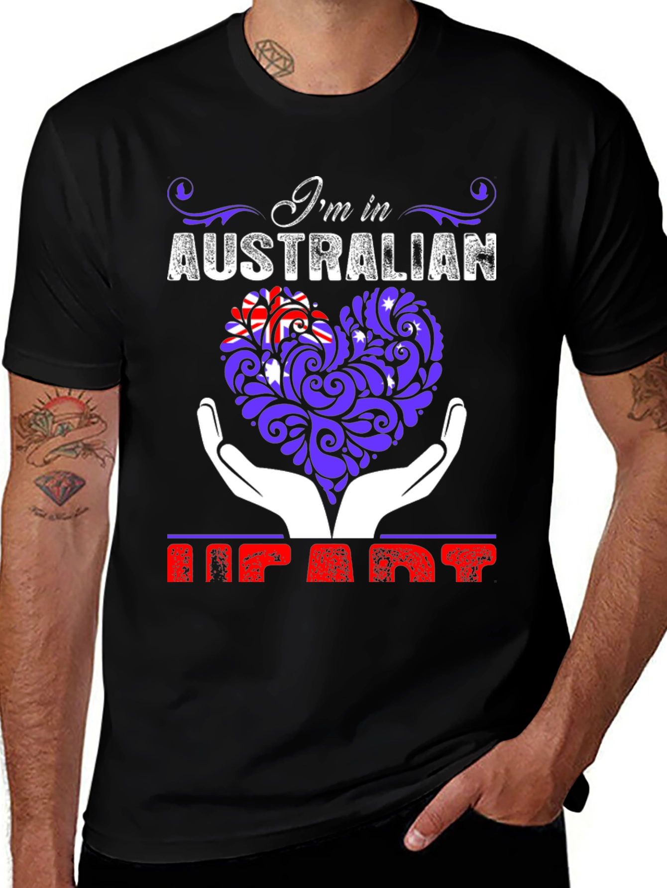 Im in Australian Heart Graphic T-Shirt