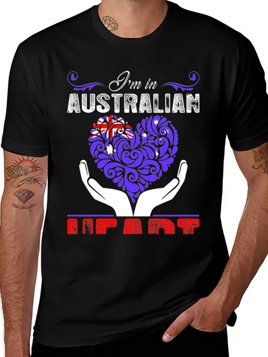 Im in Australian Heart Graphic T-Shirt