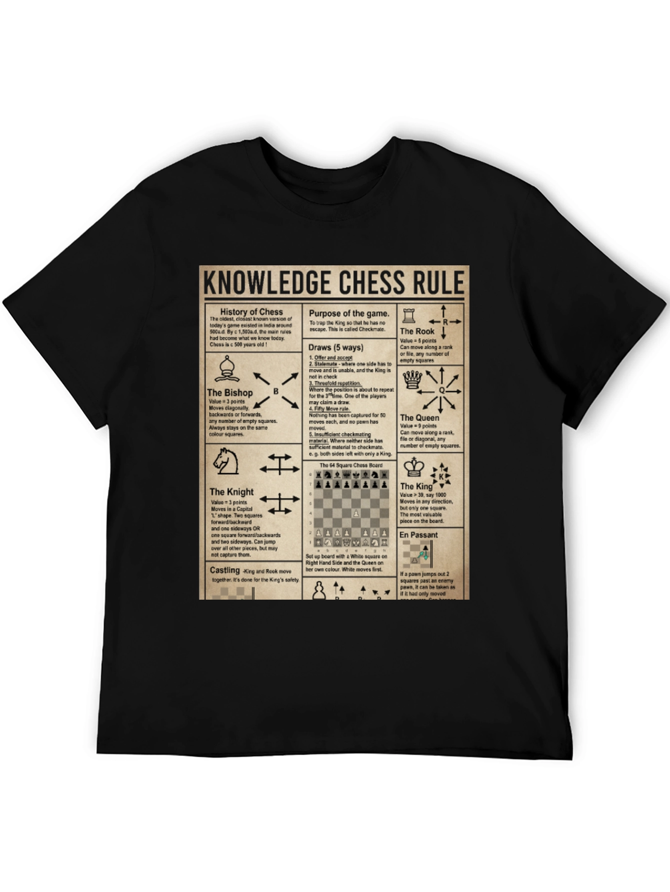 Chess Knowledge Rule T-Shirt