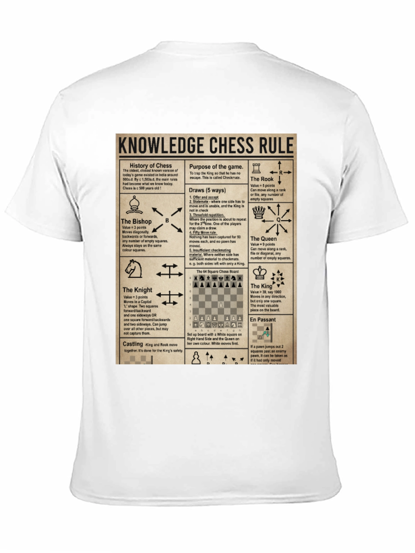 Chess Knowledge Rule T-Shirt
