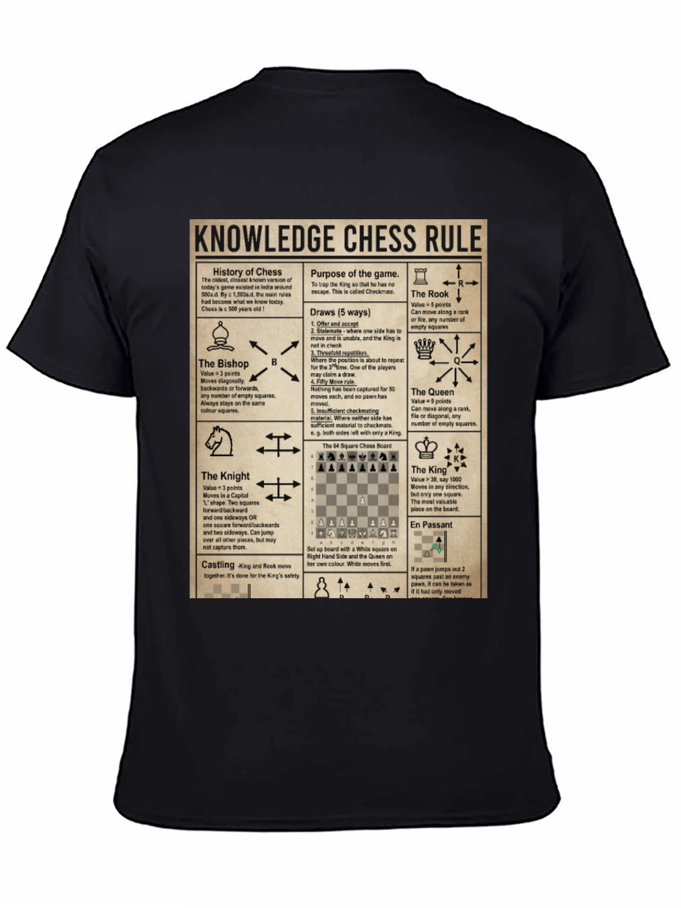 Chess Knowledge Rule T-Shirt