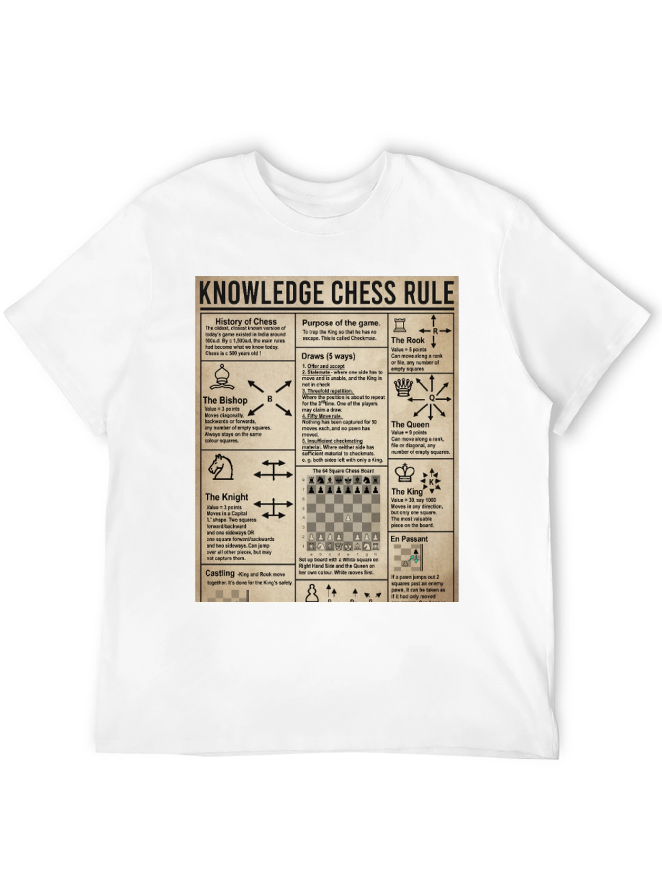 Chess Knowledge Rule T-Shirt