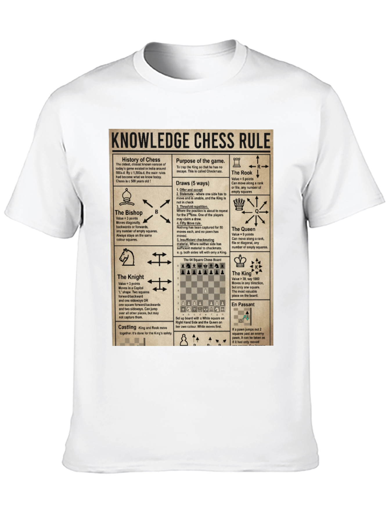 Chess Knowledge Rule T-Shirt