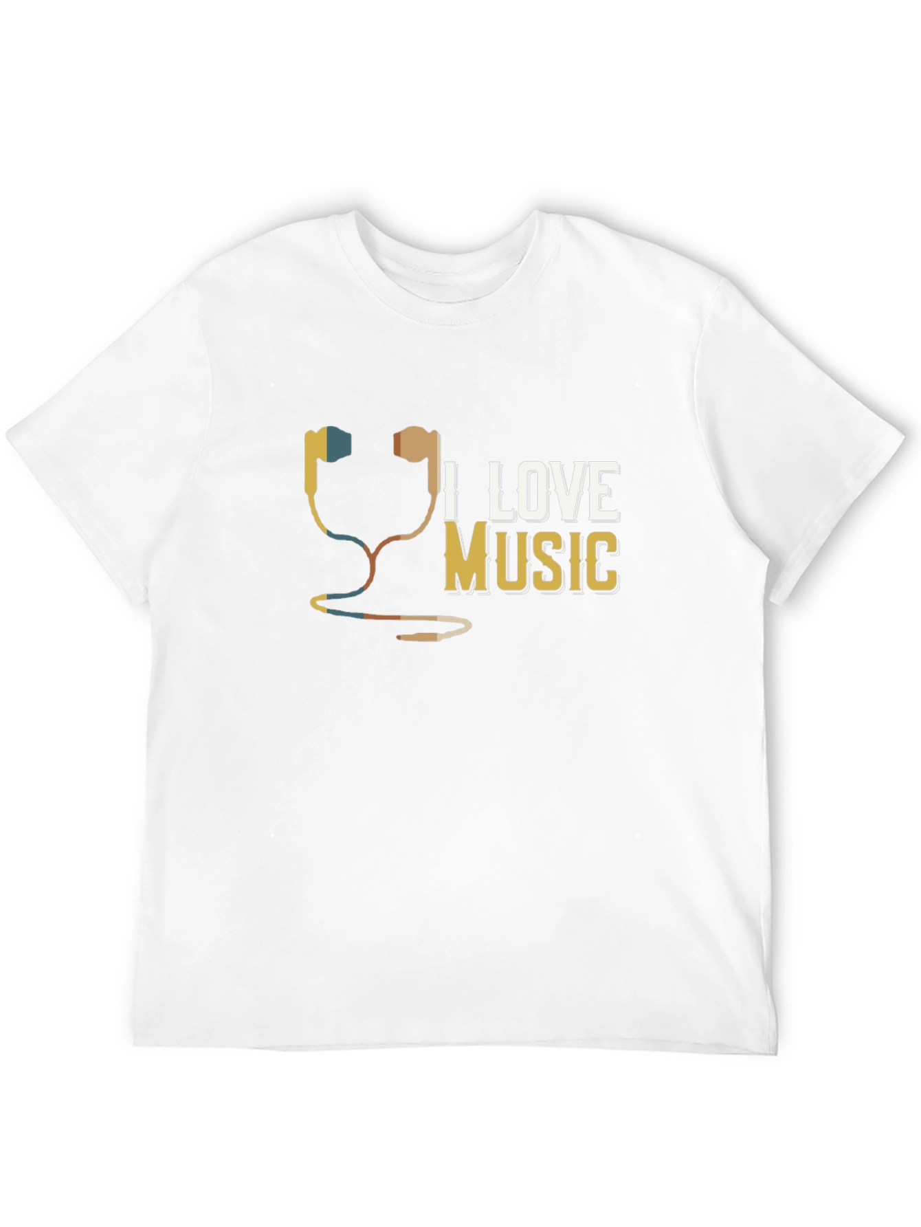 I Love Music Graphic T-Shirt - Unisex Cotton Tee