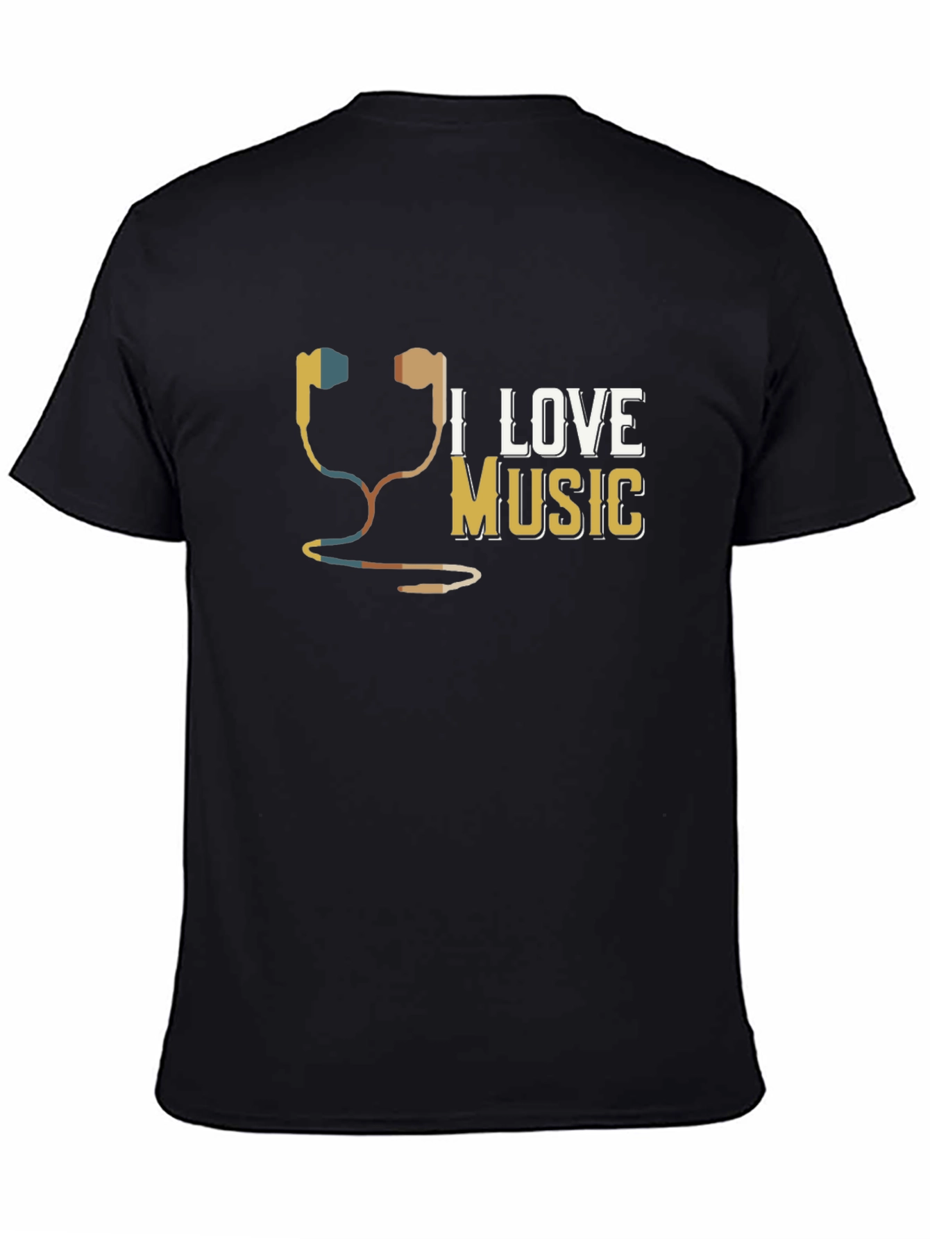I Love Music Graphic T-Shirt - Unisex Cotton Tee