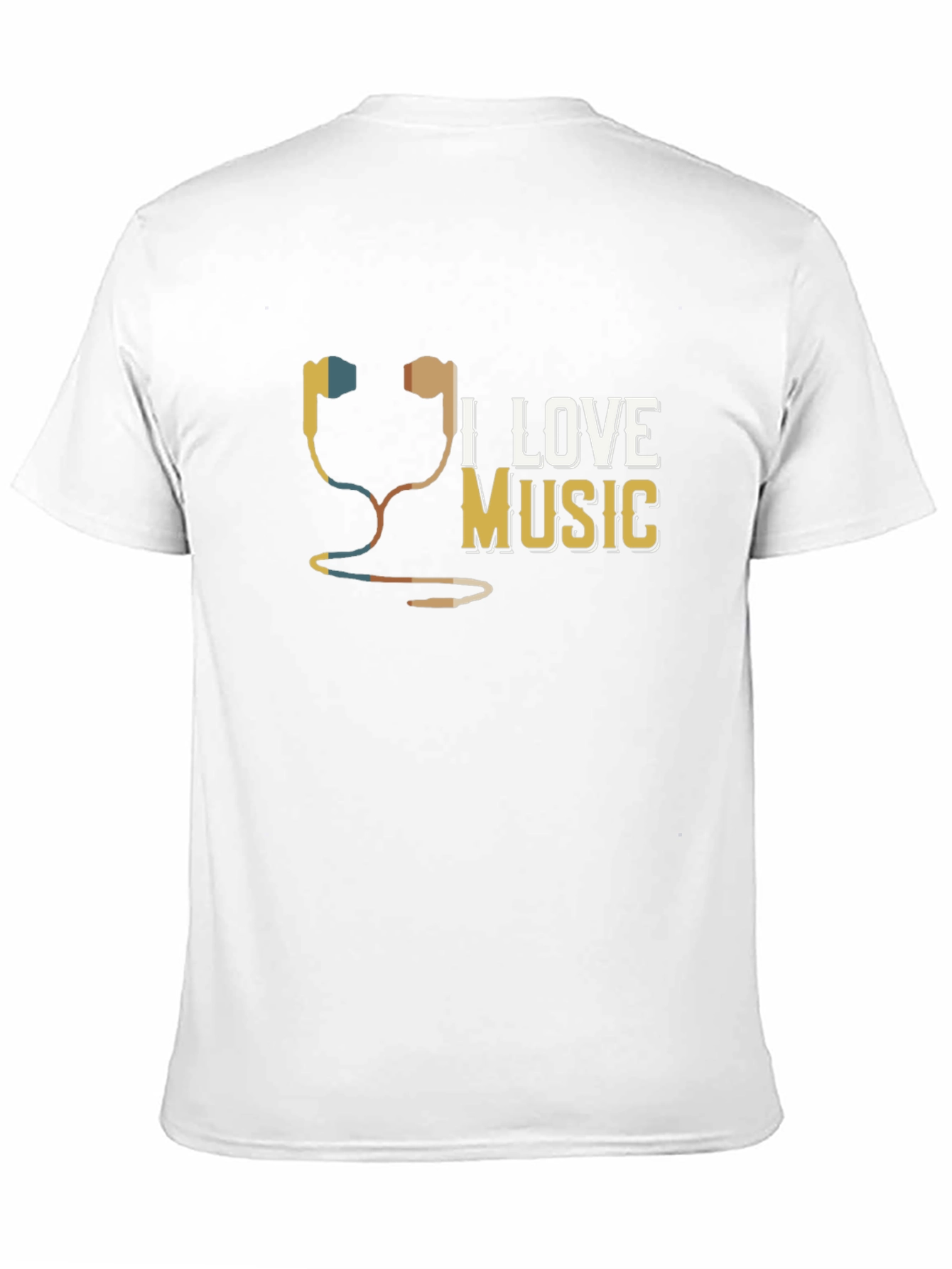 I Love Music Graphic T-Shirt - Unisex Cotton Tee