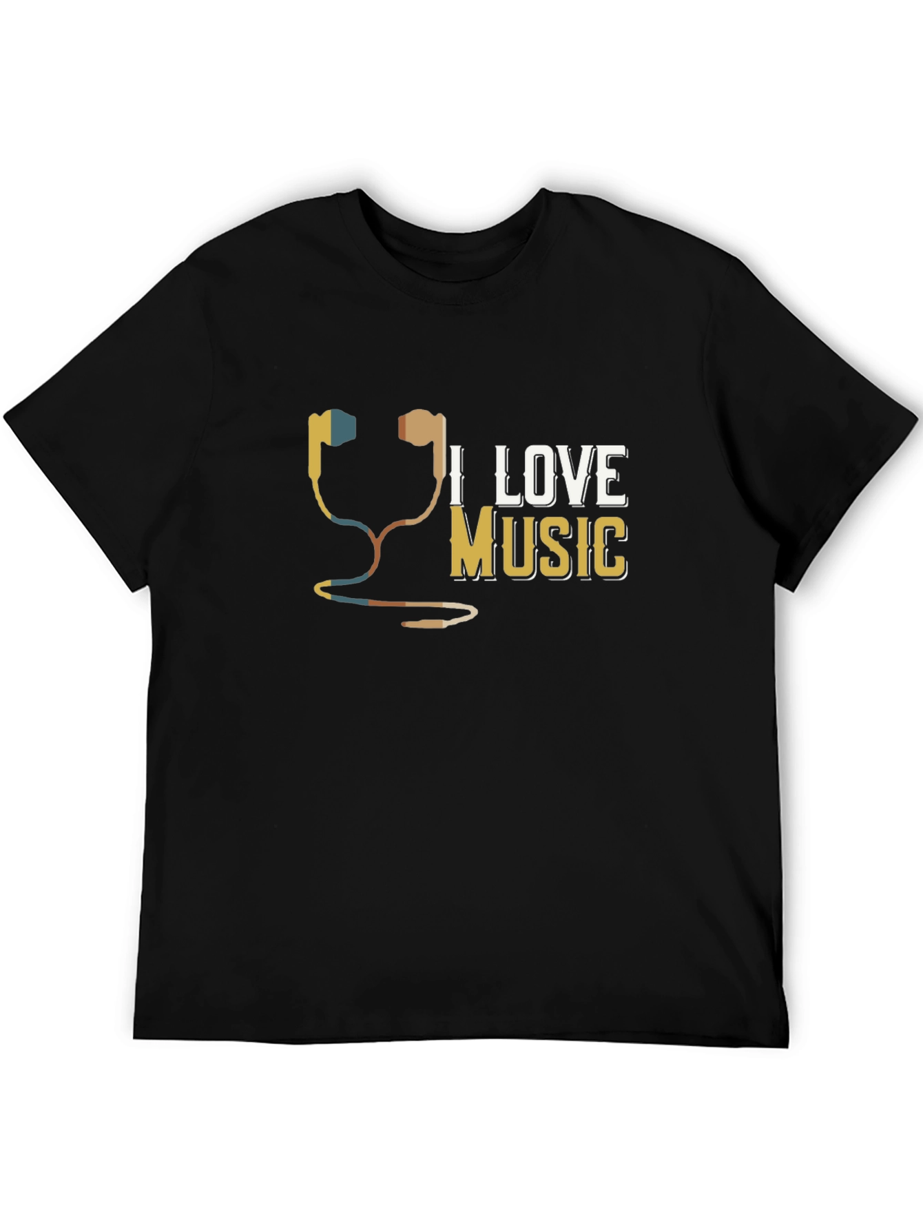 I Love Music Graphic T-Shirt - Unisex Cotton Tee