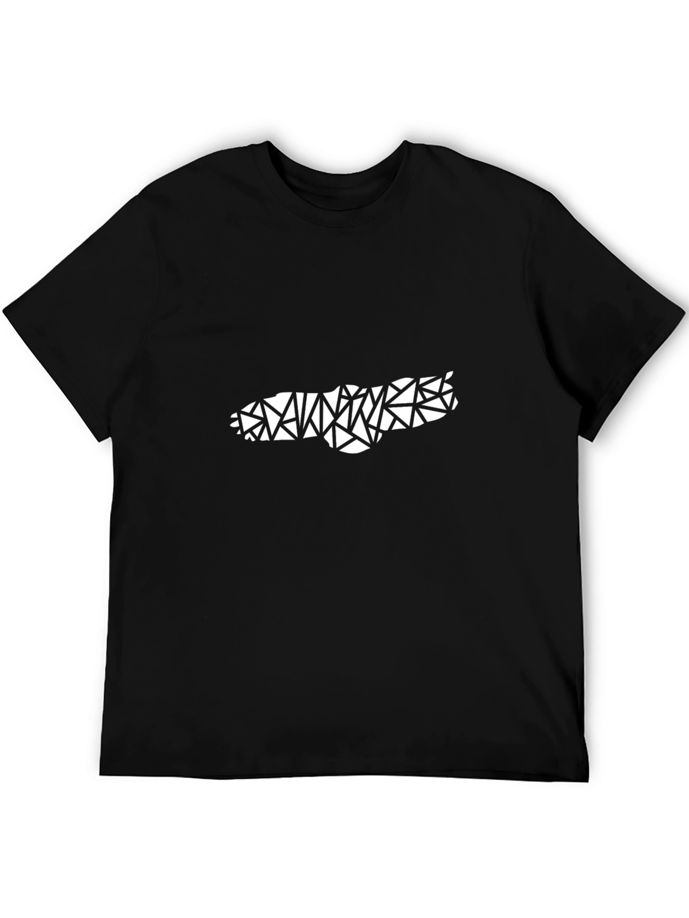 Geometric Style Black T-Shirt