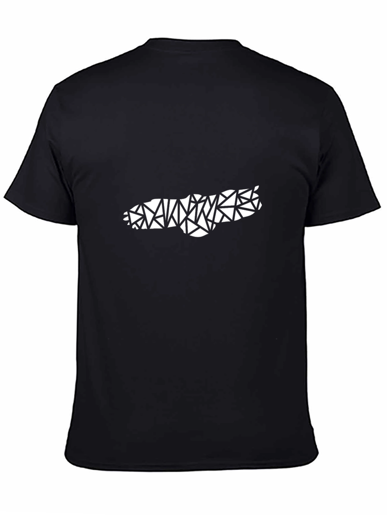 Geometric Style Black T-Shirt