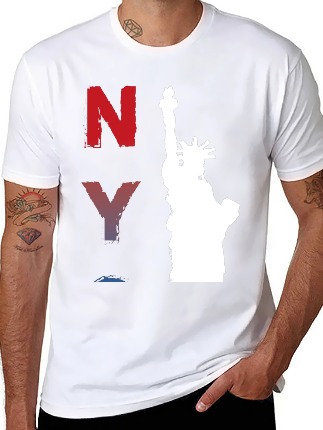 NY Liberty Statue Graphic T-Shirt