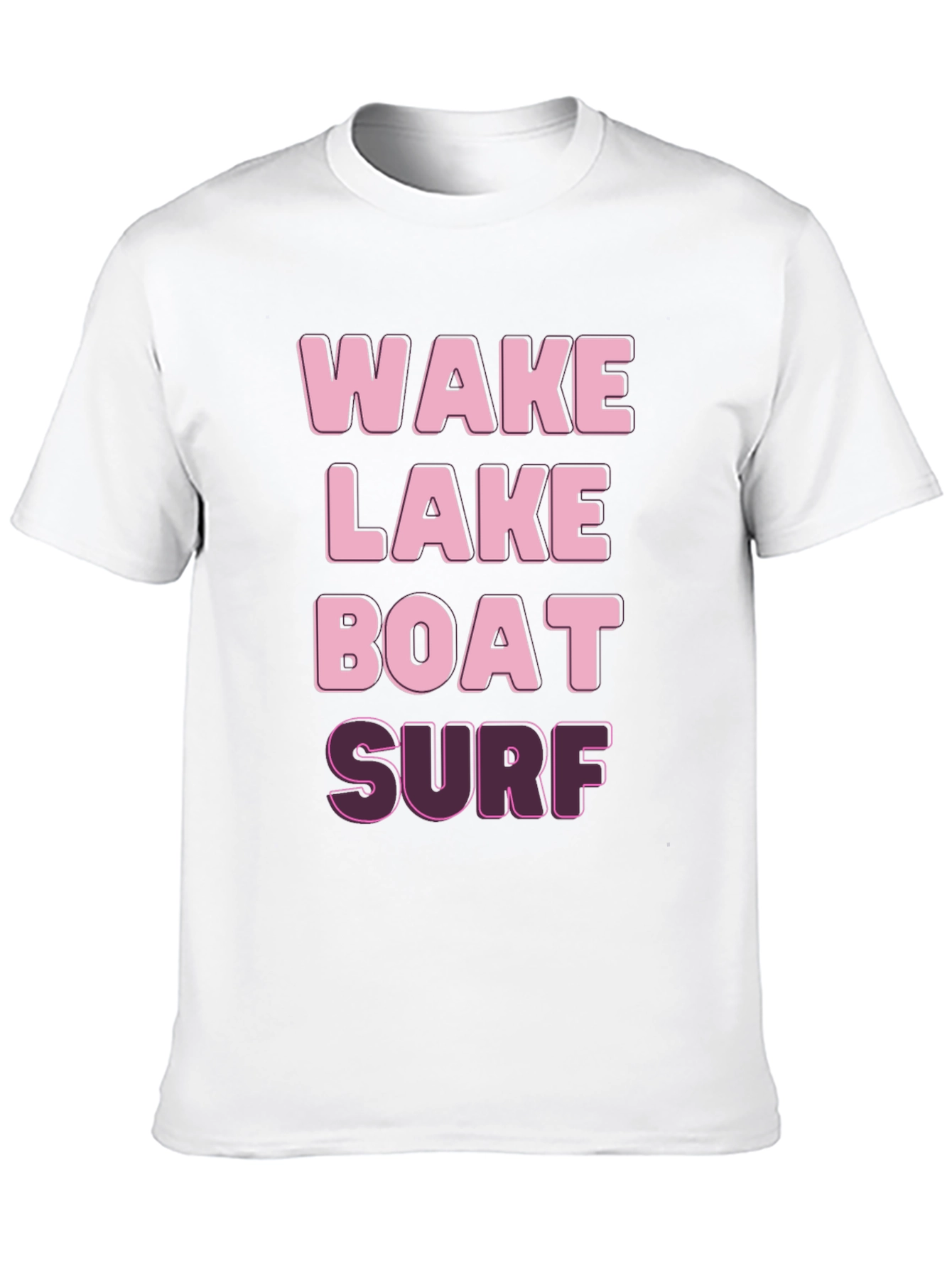 Wake Lake Boat Surf Graphic Tee
