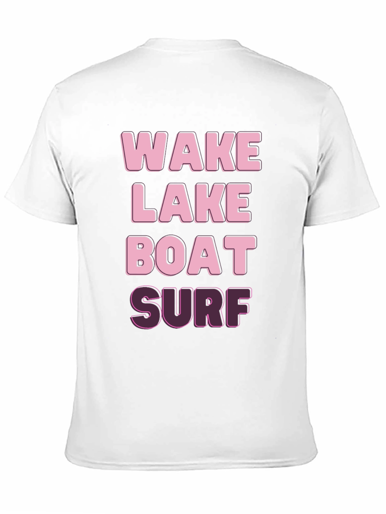 Wake Lake Boat Surf Graphic Tee