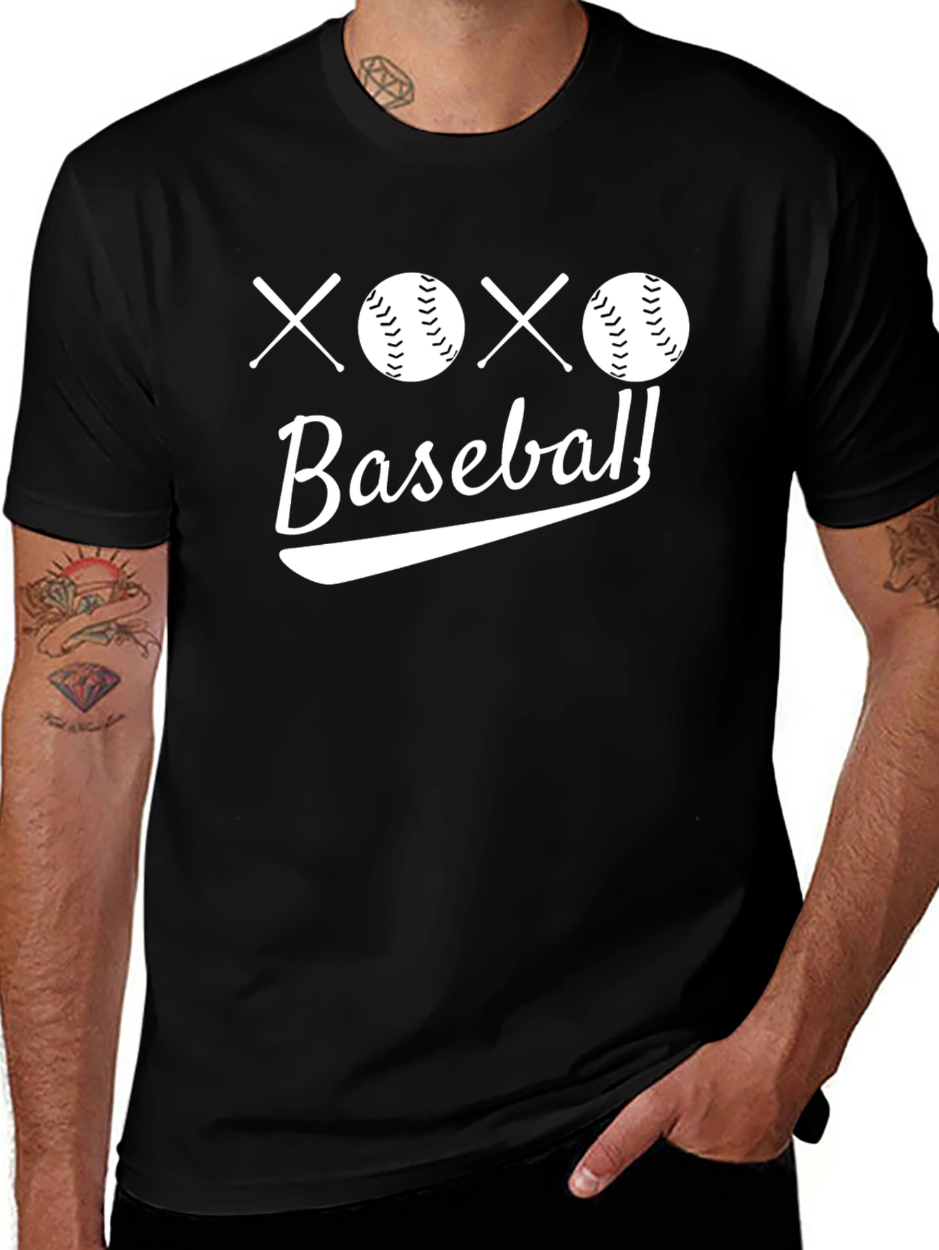 XOXO Baseball Graphic T-Shirt - Stylish Sportswear
