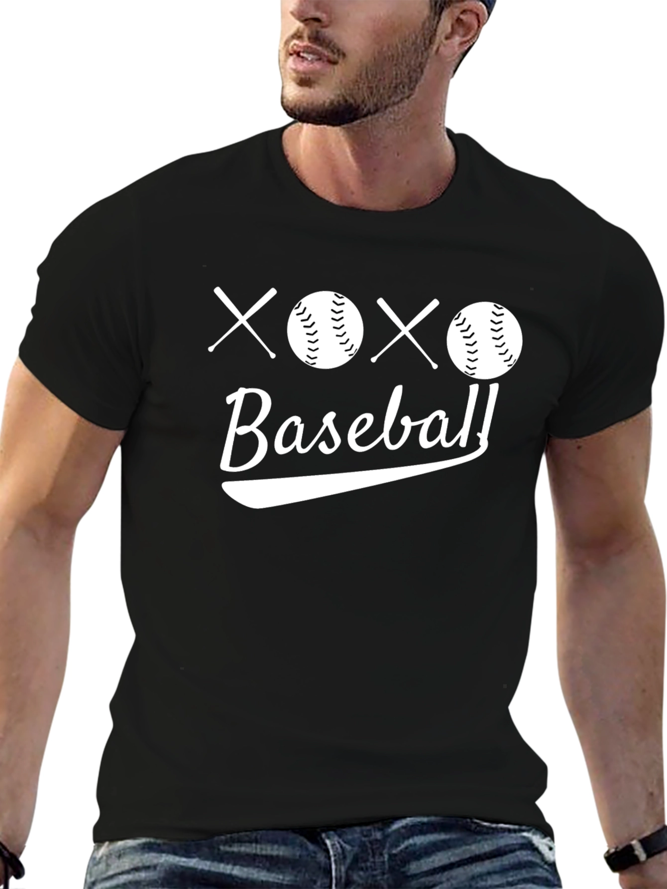 XOXO Baseball Graphic T-Shirt - Stylish Sportswear