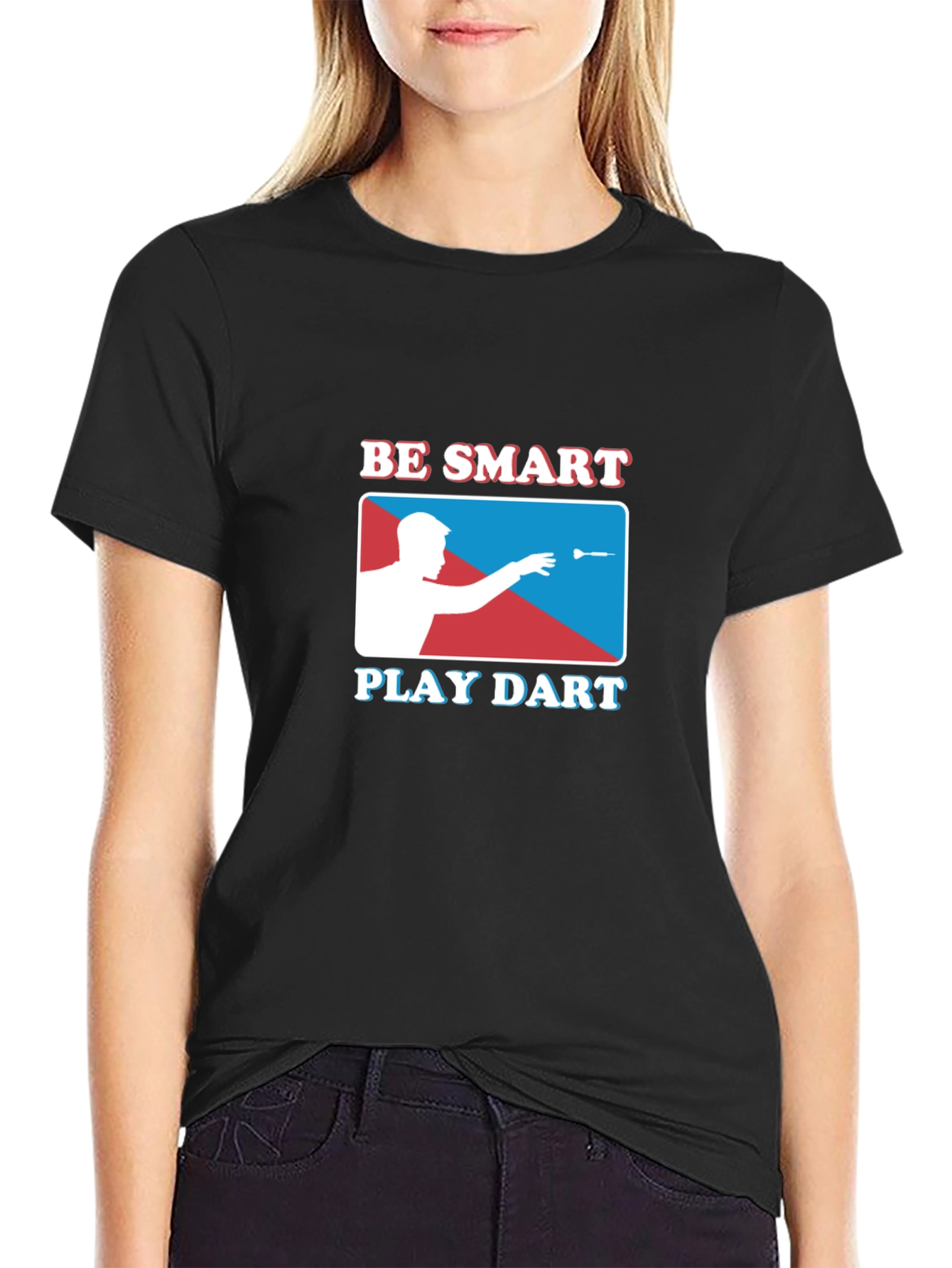 Be Smart Play Dart Graphic T-Shirt