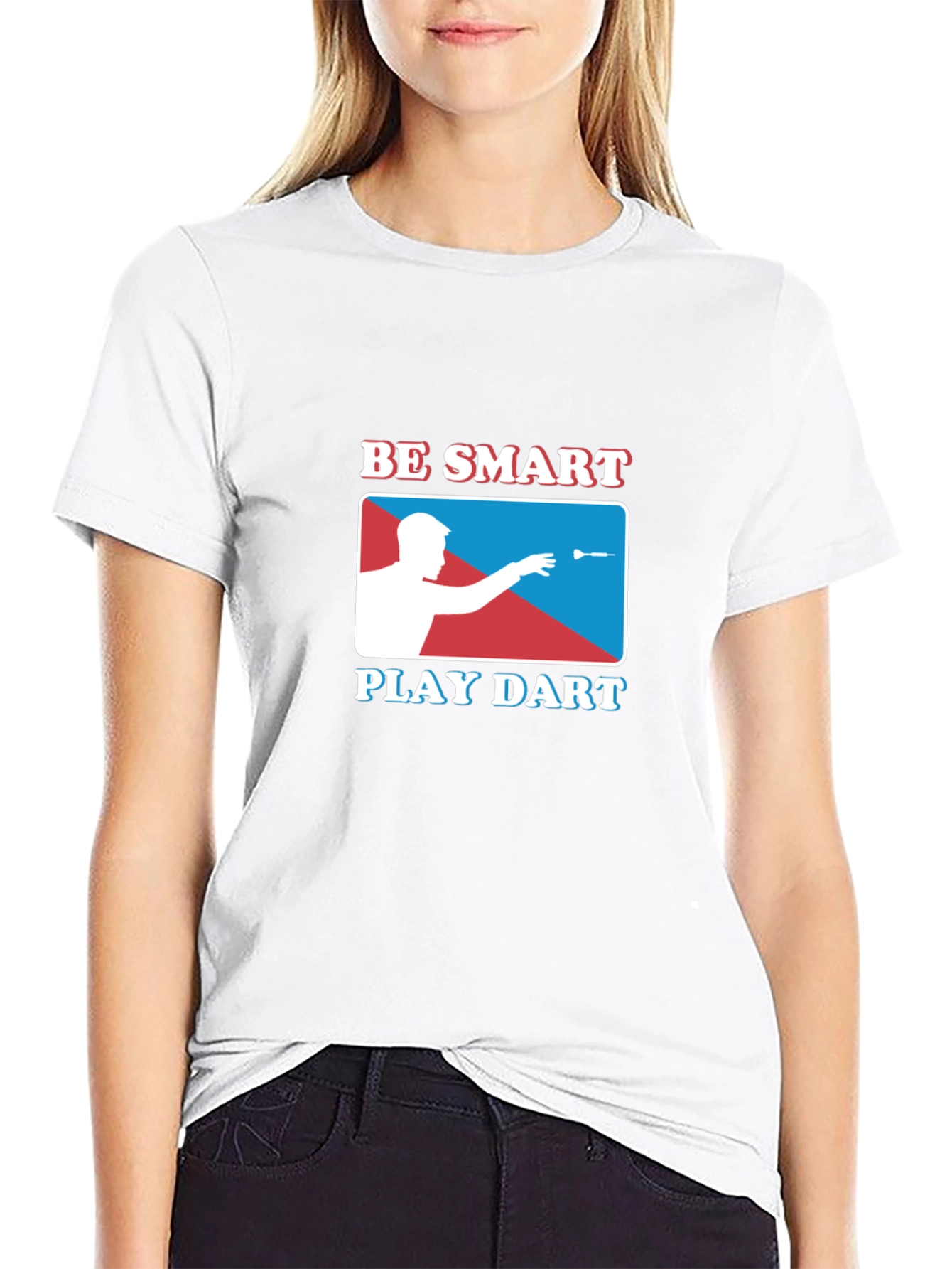 Be Smart Play Dart Graphic T-Shirt