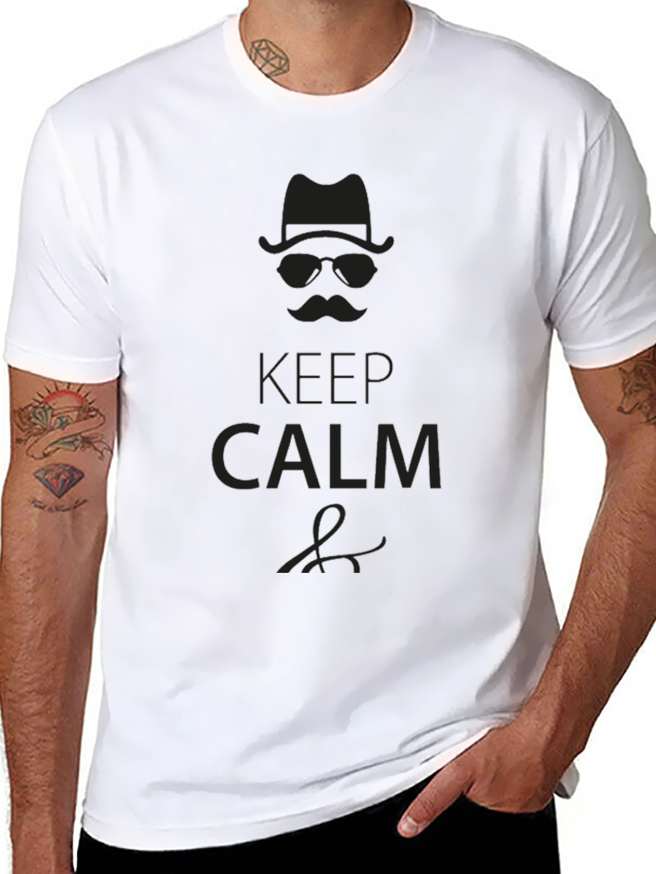 Keep Calm Gentleman Graphic T-Shirt