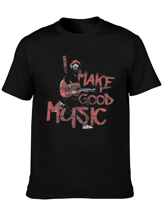 I Make Good Music Graphic T-Shirt - Black