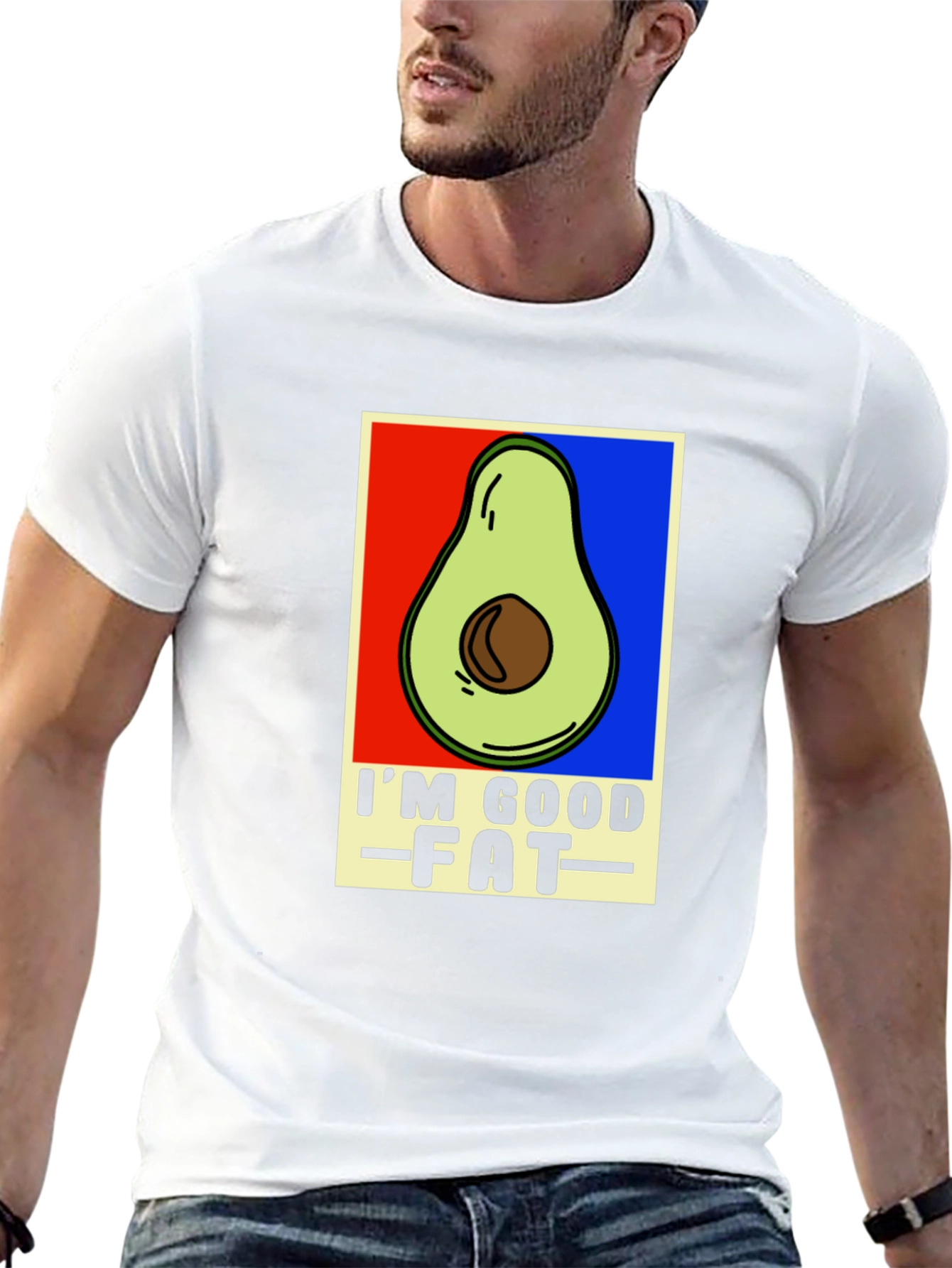 Avocado Im Good Fat Graphic T-Shirt