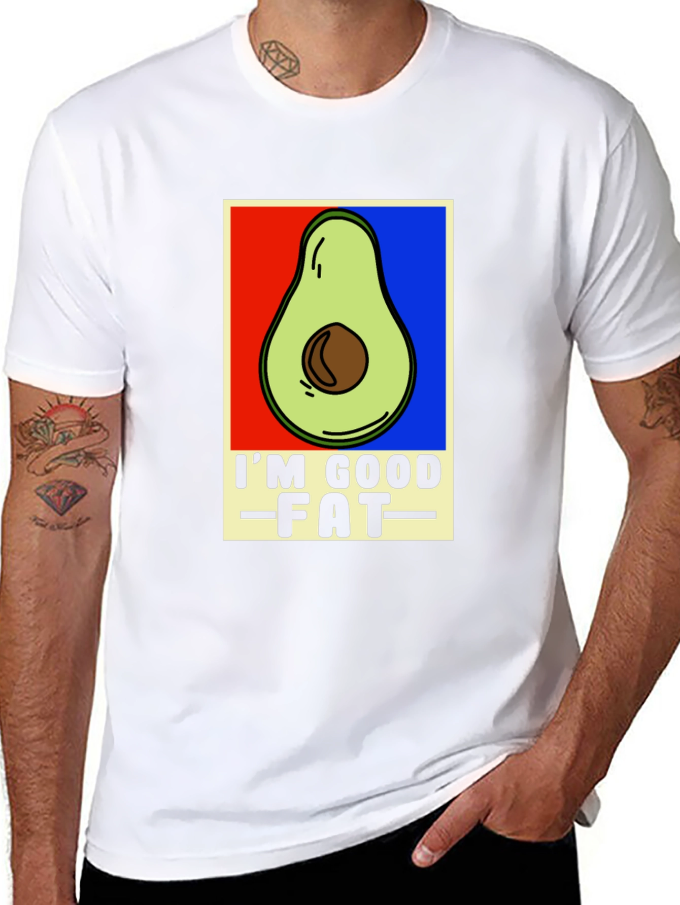 Avocado Im Good Fat Graphic T-Shirt