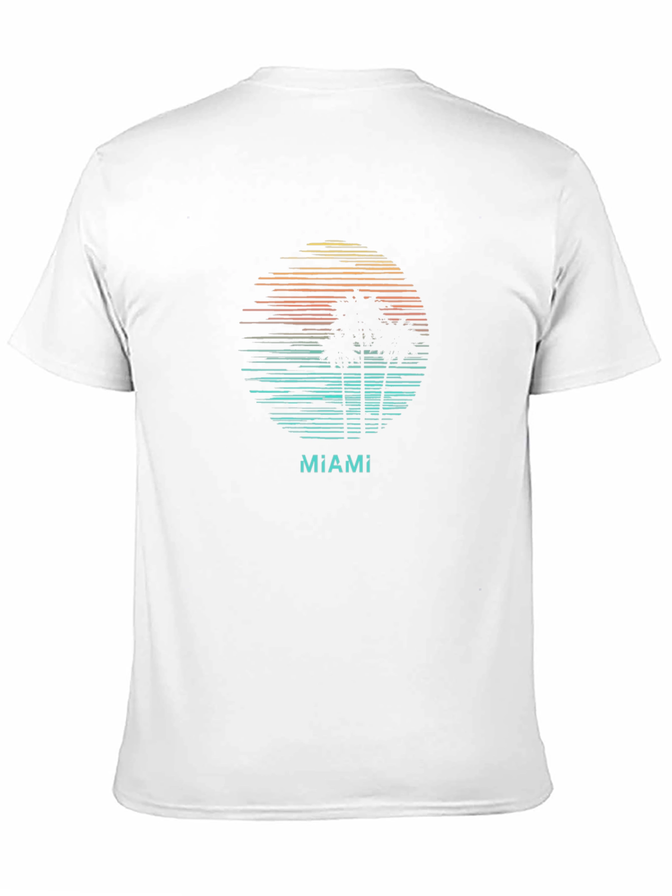 Miami Sunset Palm Tree T-Shirt