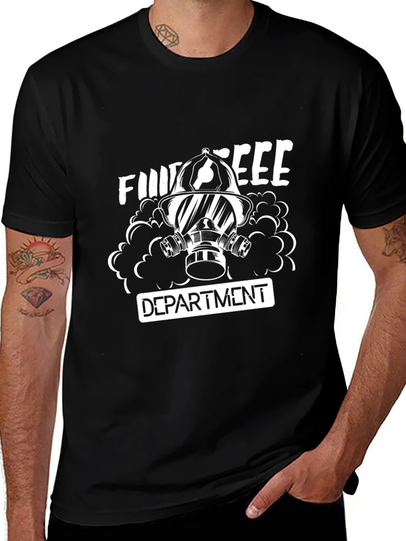 Firefighter Department Graphic T-Shirt