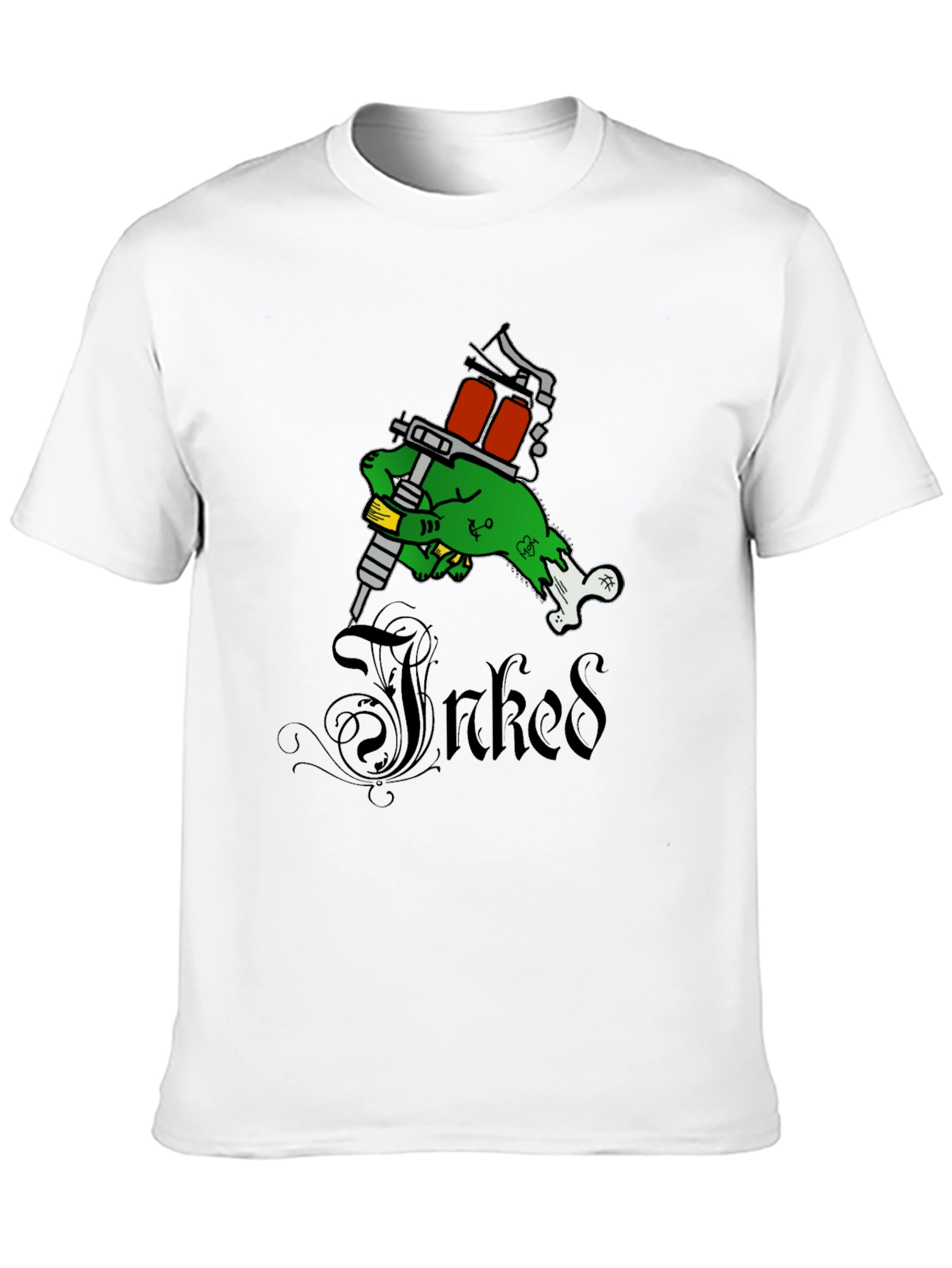 Inked Zombie Hand Tattoo Artist Graphic Tee