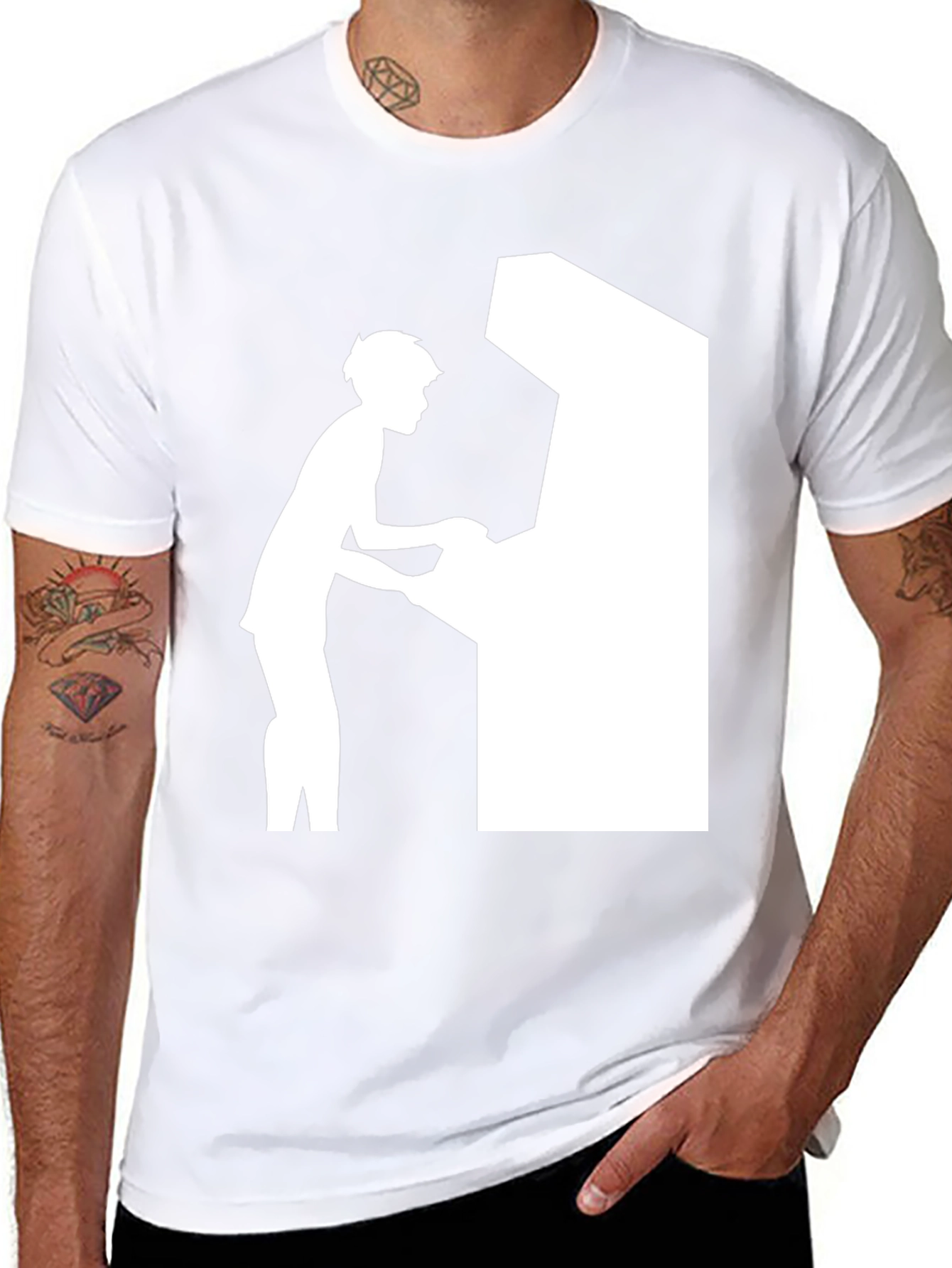 Retro Gamer T-Shirt - Black Arcade Game Tee
