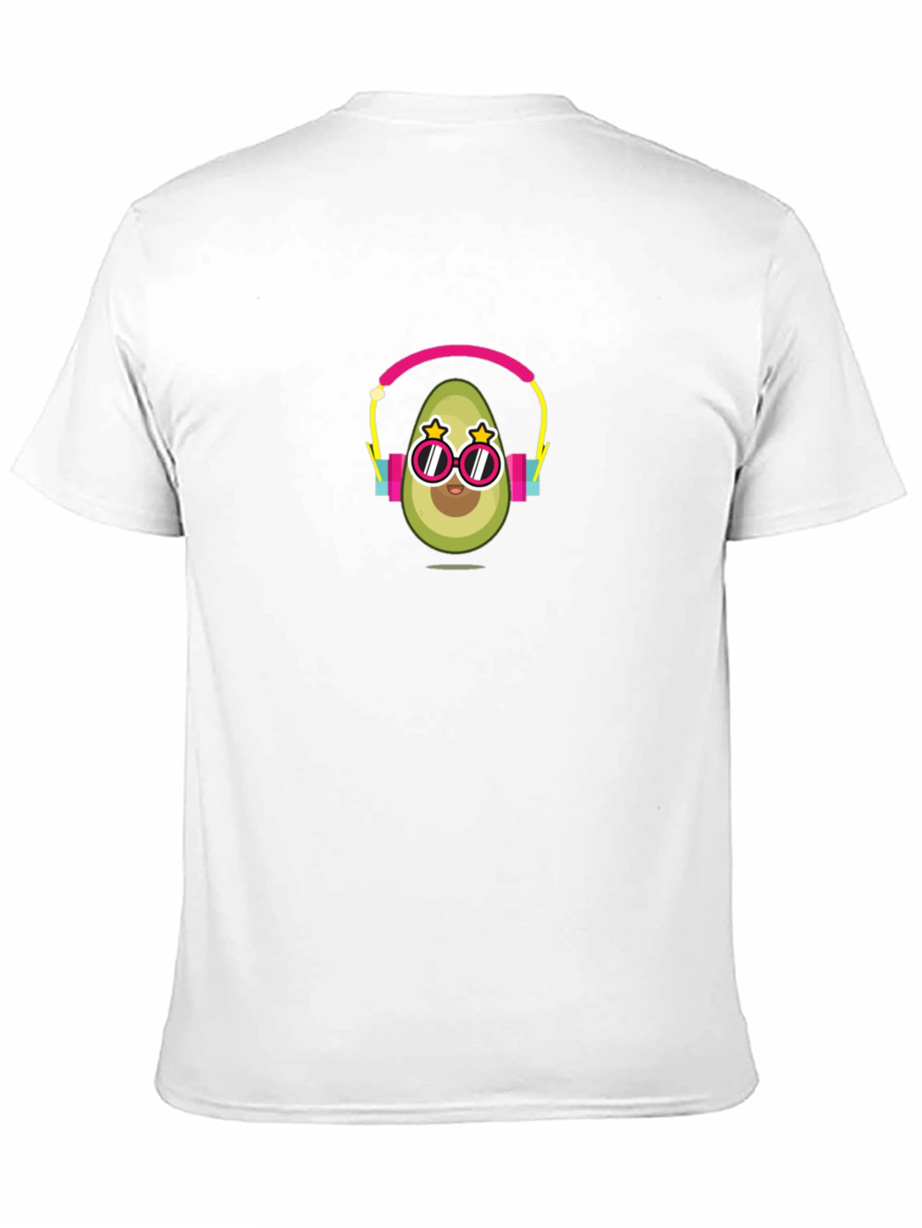 Avocado DJ Graphic Tee - Black Cotton T-Shirt