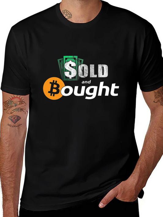 Bitcoin Sold and Bought Black T-Shirt