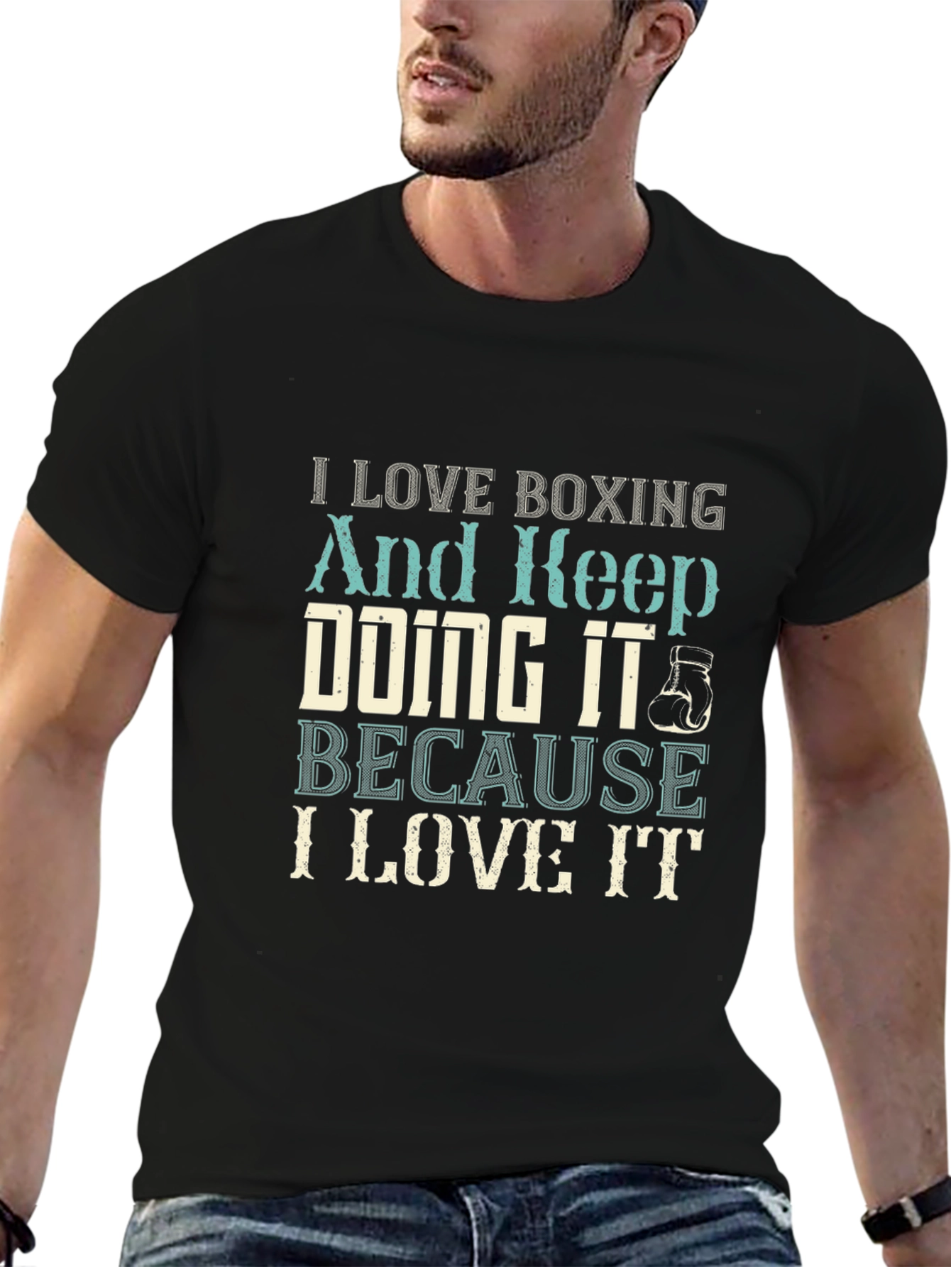 I Love Boxing Graphic T-Shirt